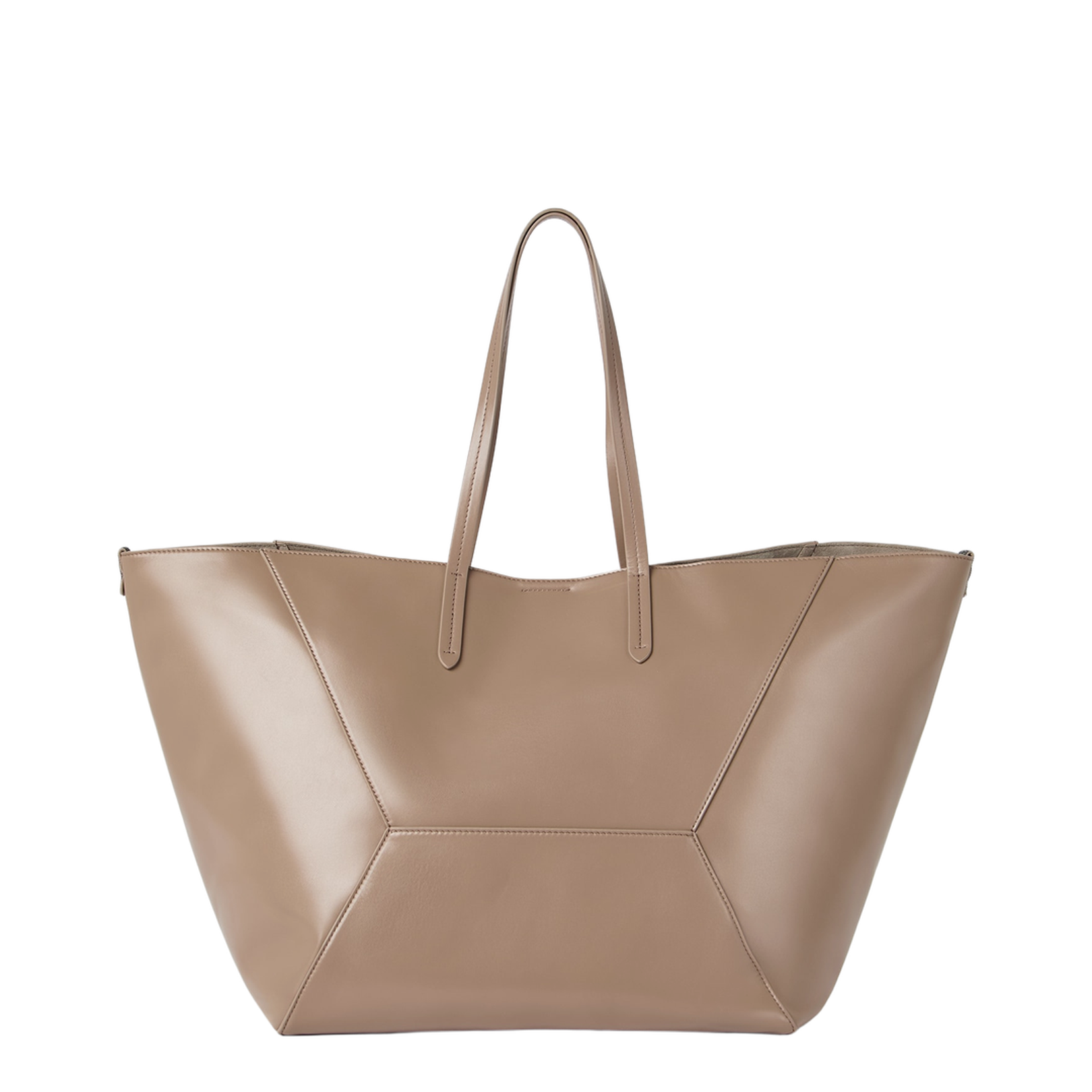 Large Calfskin Duo Bag in Hazelnut - Image 2
