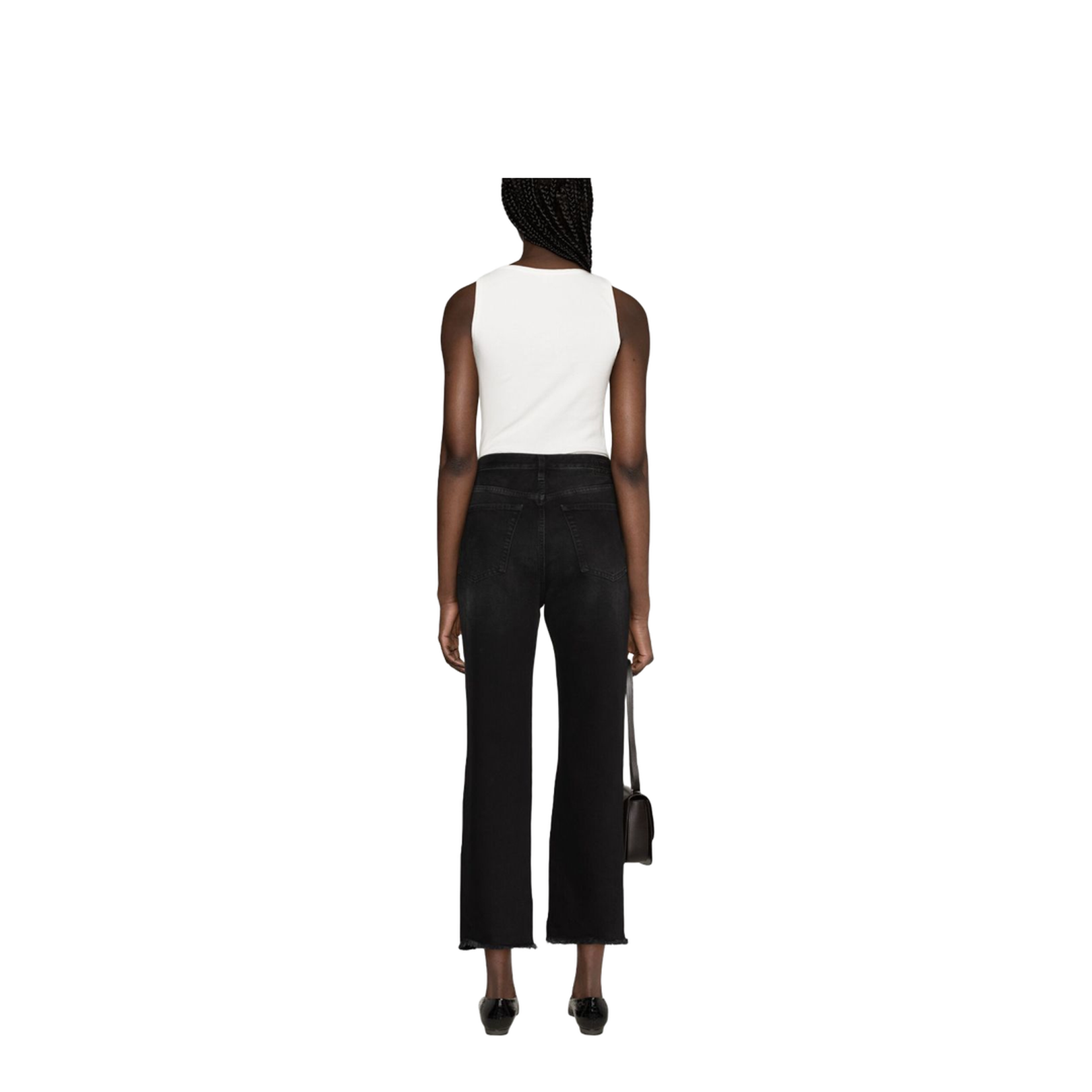 Denim Cropped Jeans - Image 3