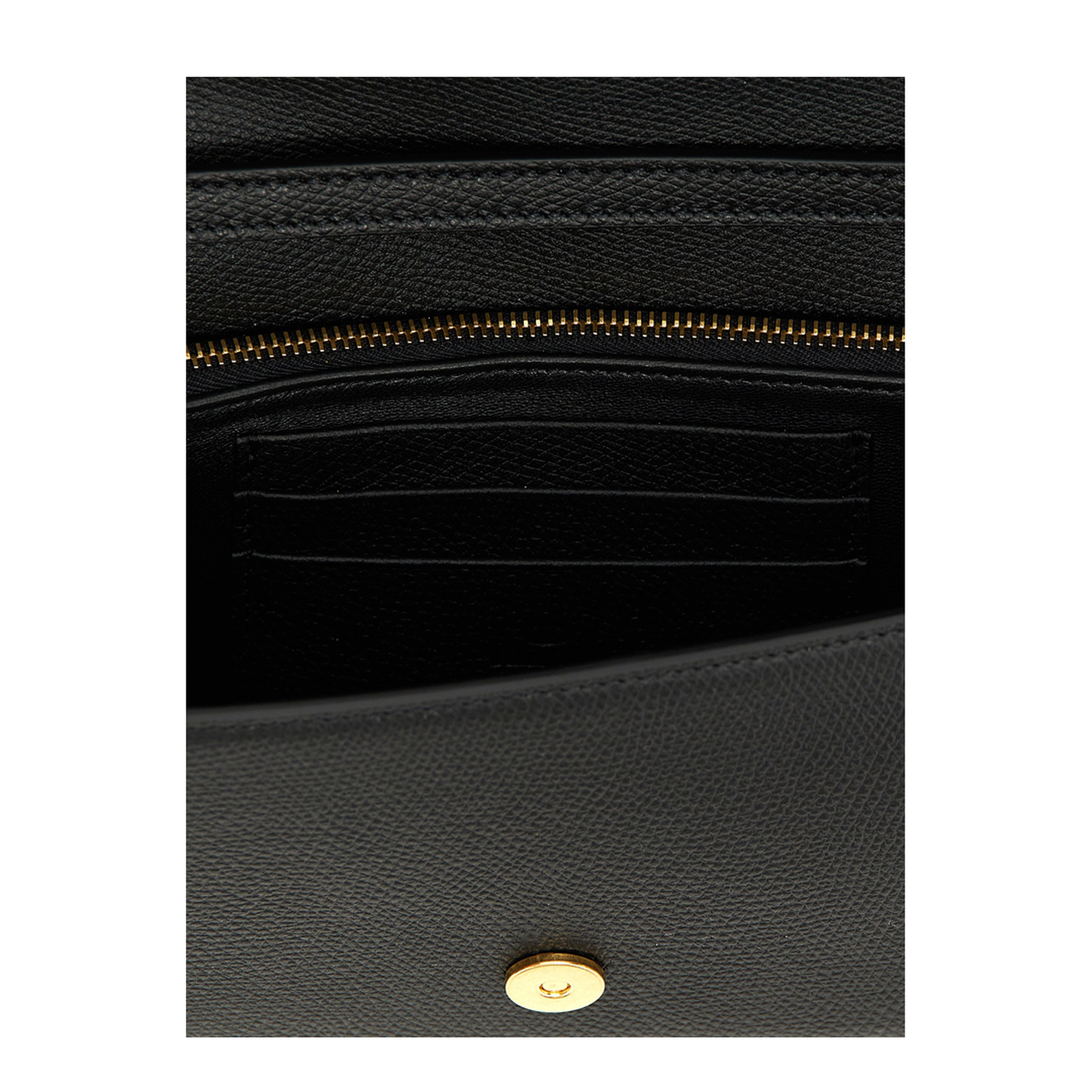 VLogo Signature Mini Calfskin Shoulder Bag - Black - Image 3