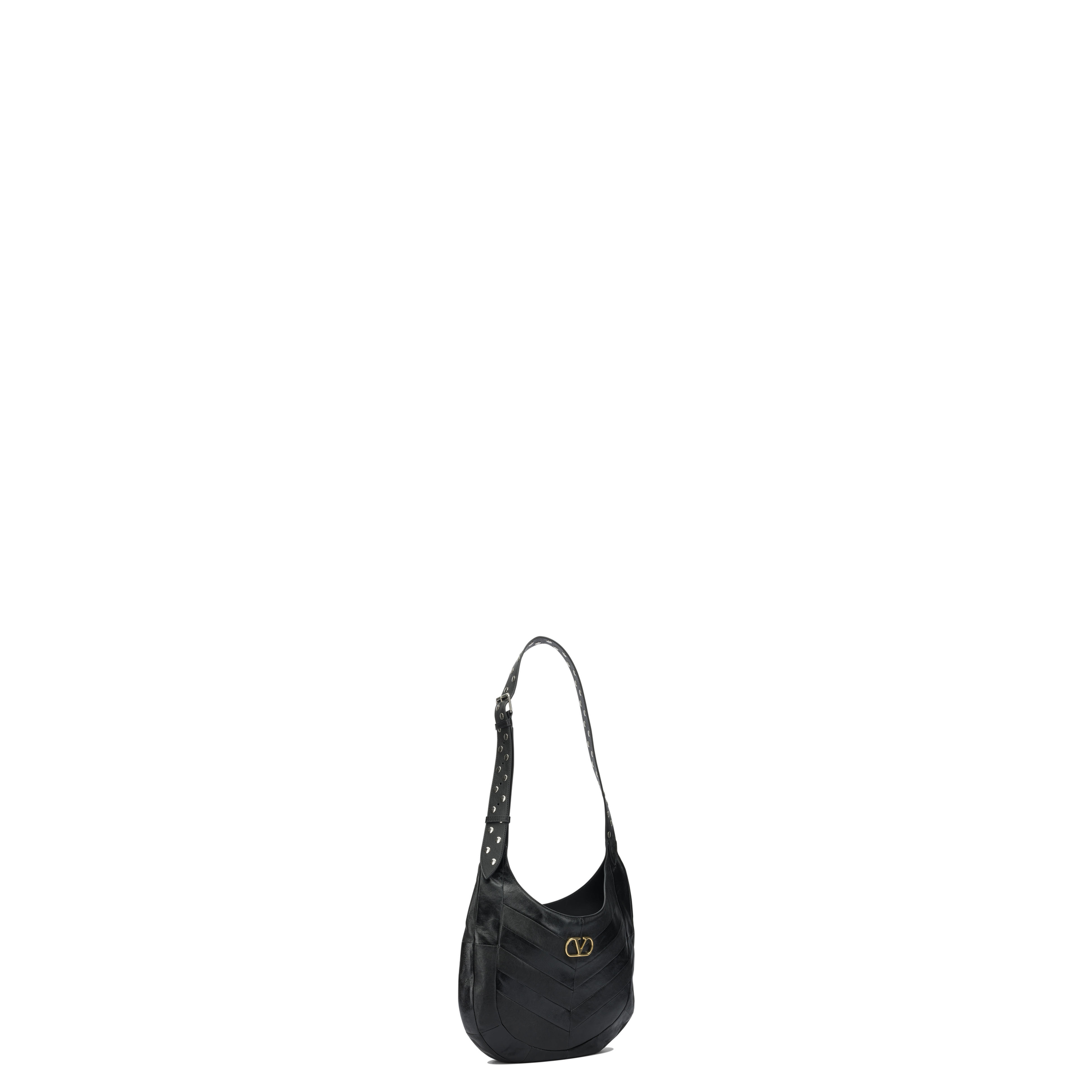 Hobo Bag Leather Black - Image 2