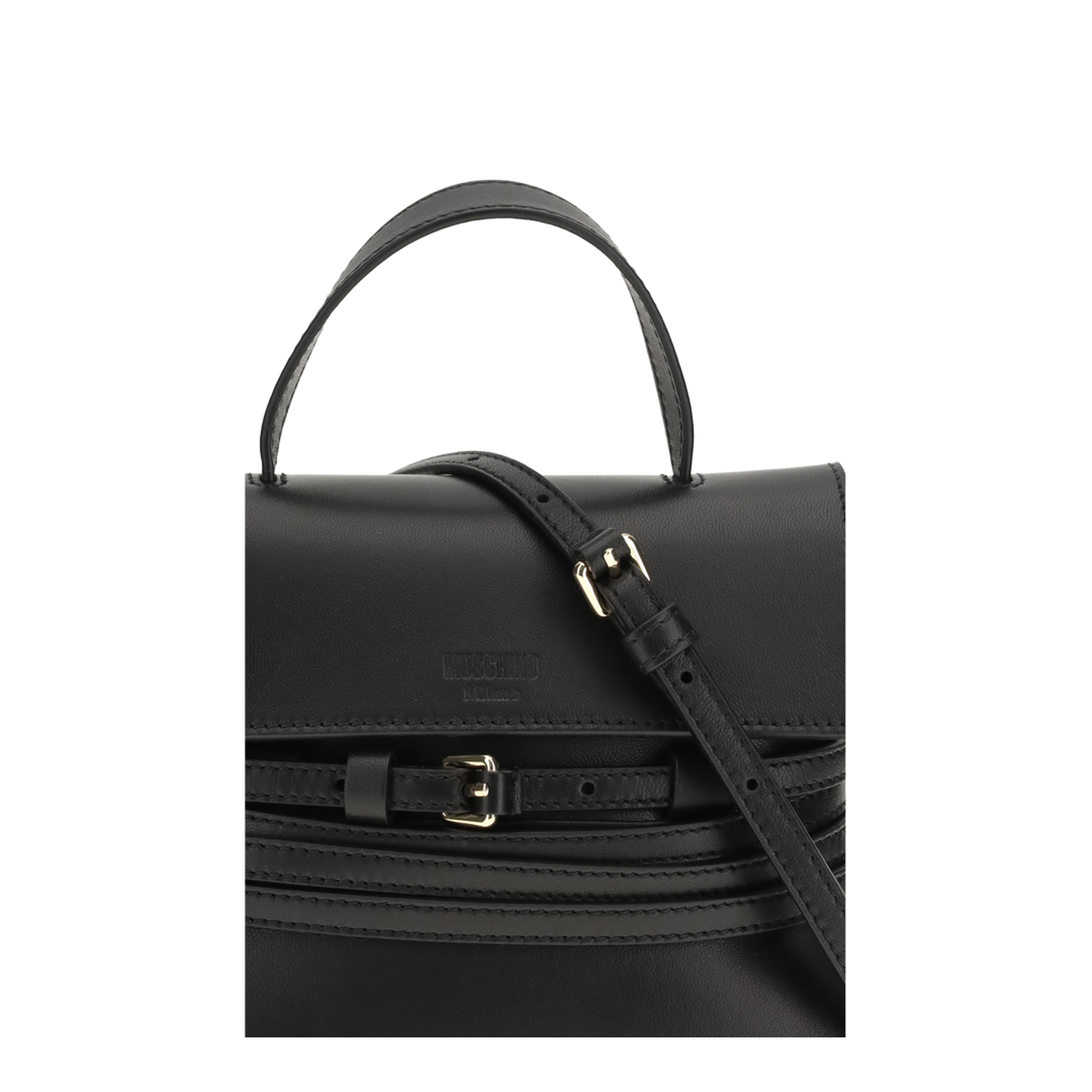 Tie Me Calf Leather Shoulder Bag - White - Image 4