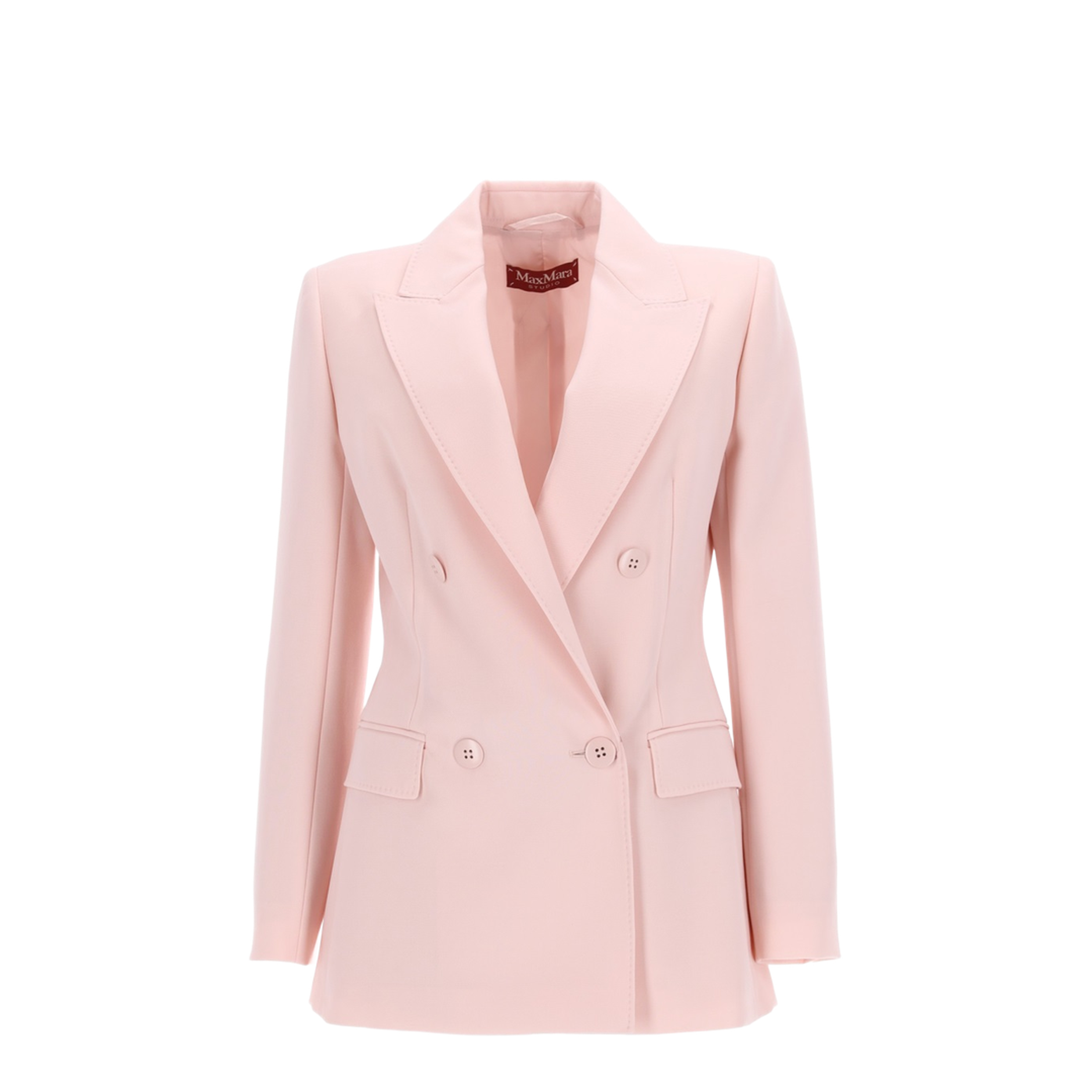 Double-Breasted Wool Crepe Jacket - Image 1
