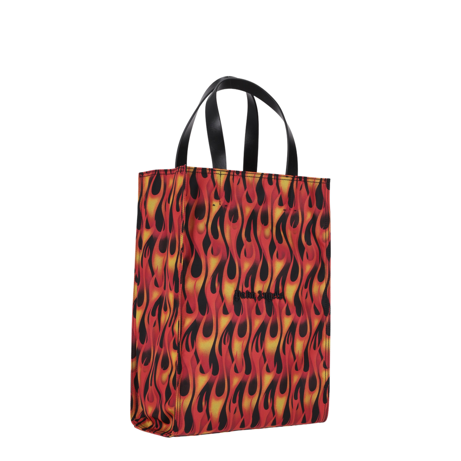 Classic Logo Flames Tote Bag Red-Yellow - Image 2