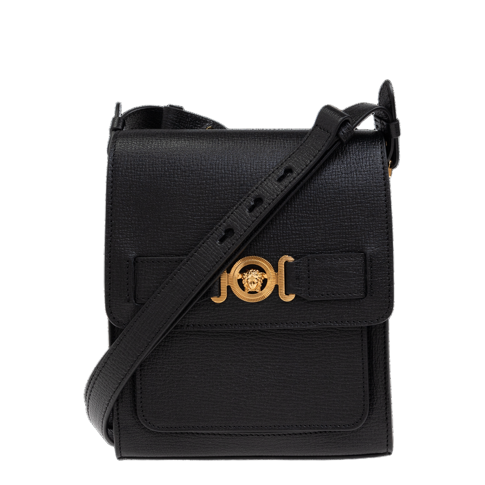 Leather Black Messenger Bag - Image 1