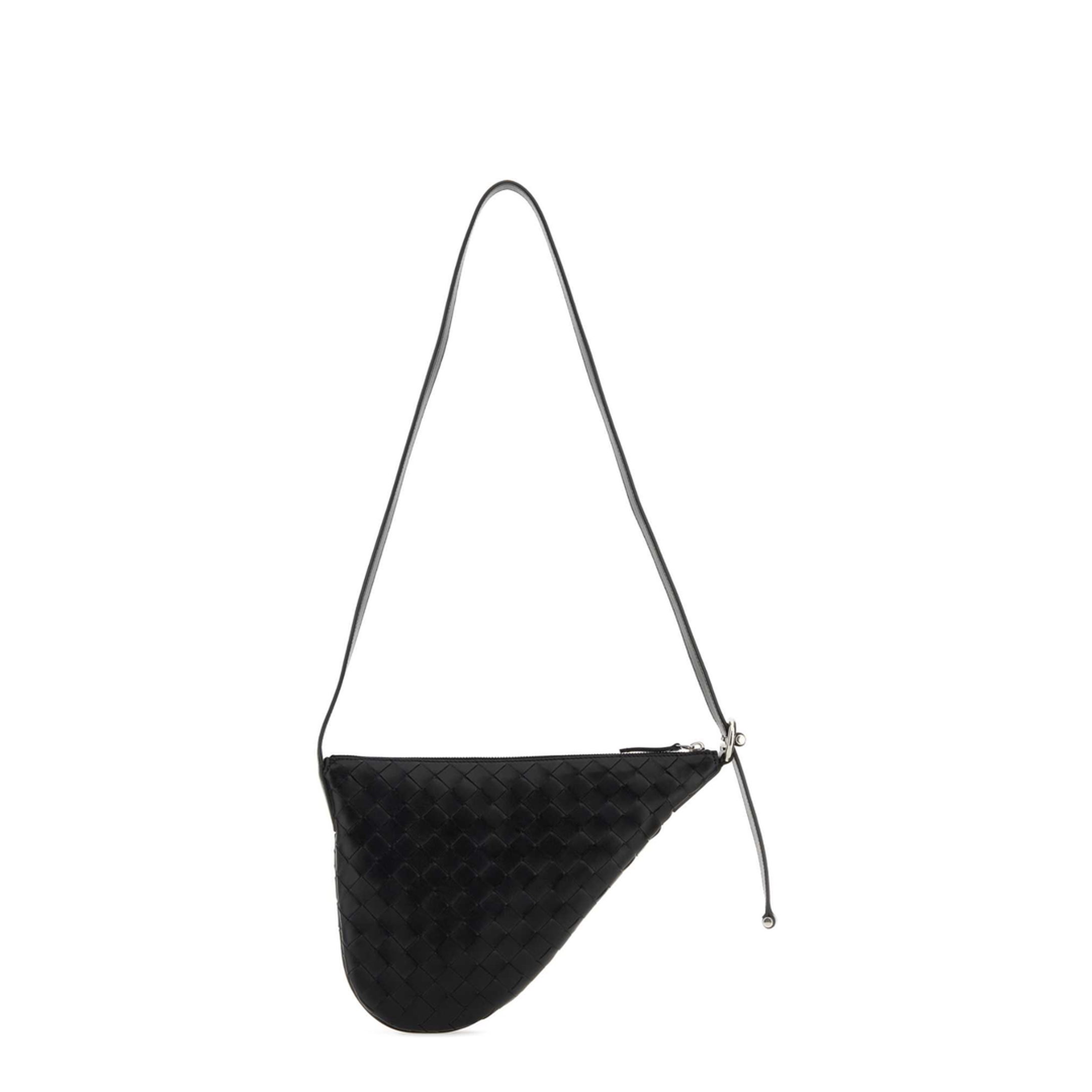 Virgule Small Calfskin Shoulder Bags - Black - Image 1