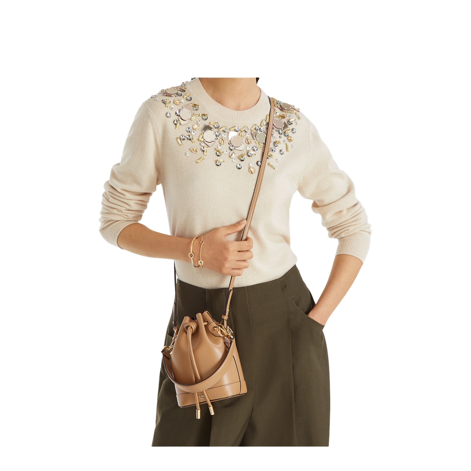 Mini Mon Tresor Bag Brown - Image 4