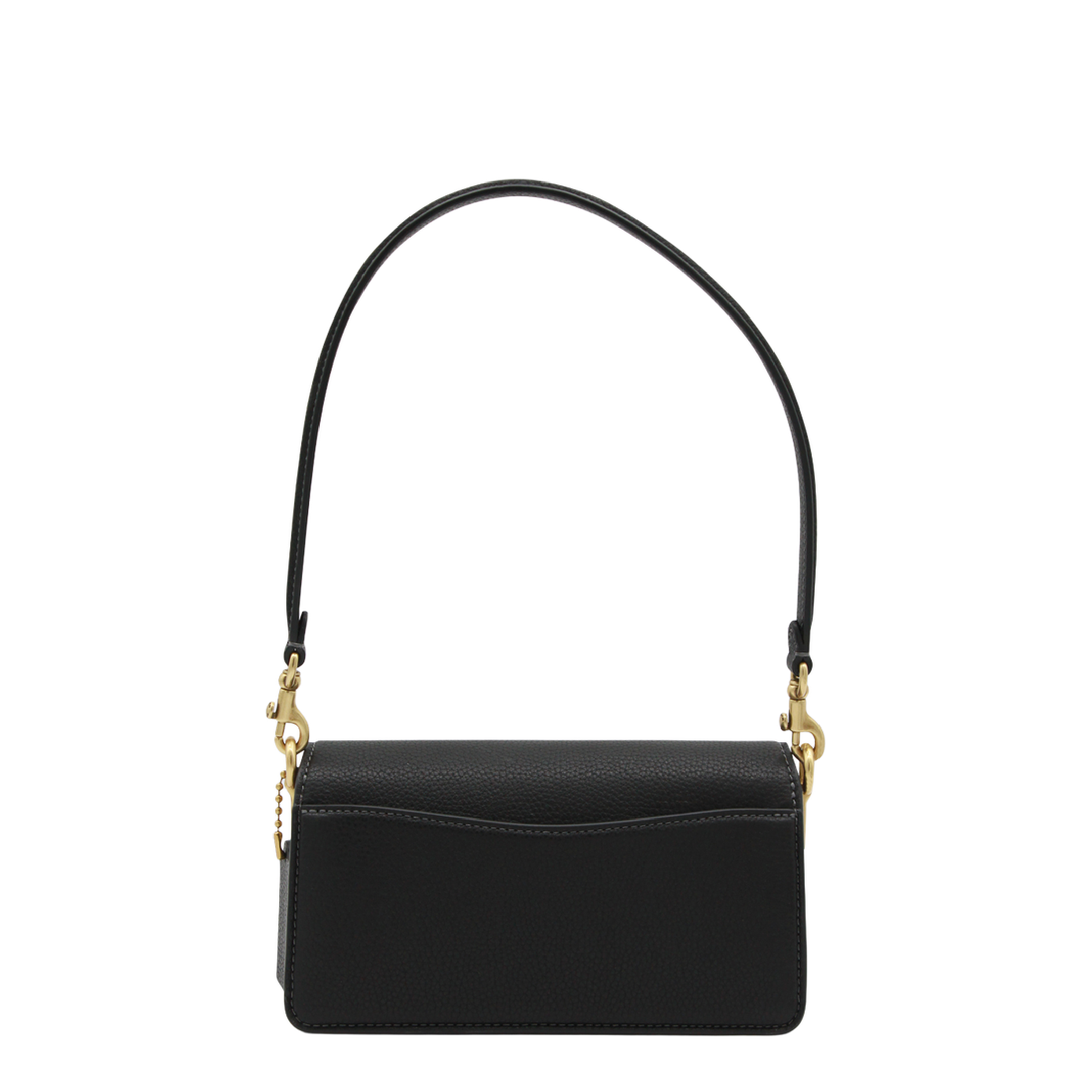 Tabby 20 Polished Pebble Leather Shoulder Bag - Black - Image 7