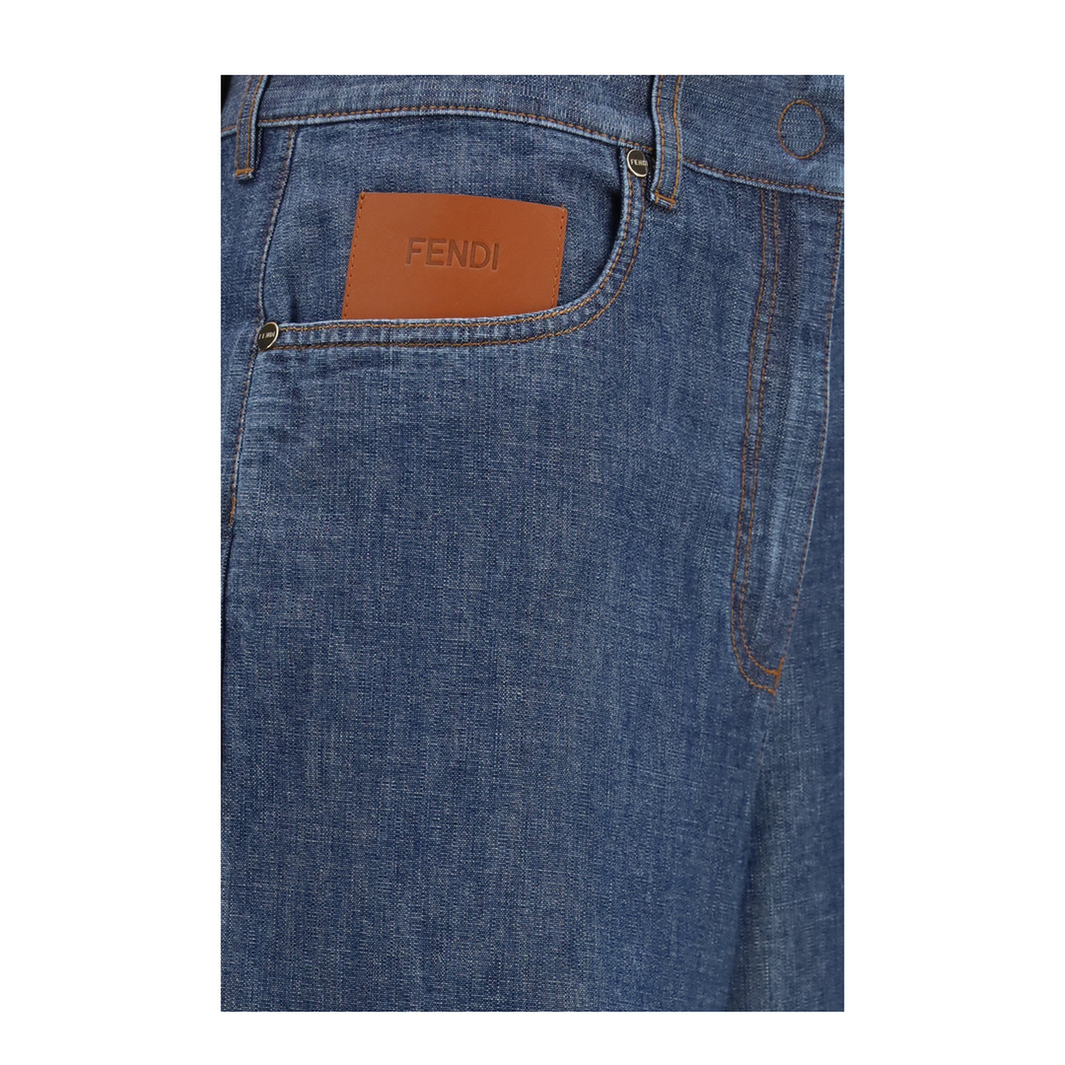 Wide-leg Chambray Jeans - Image 3