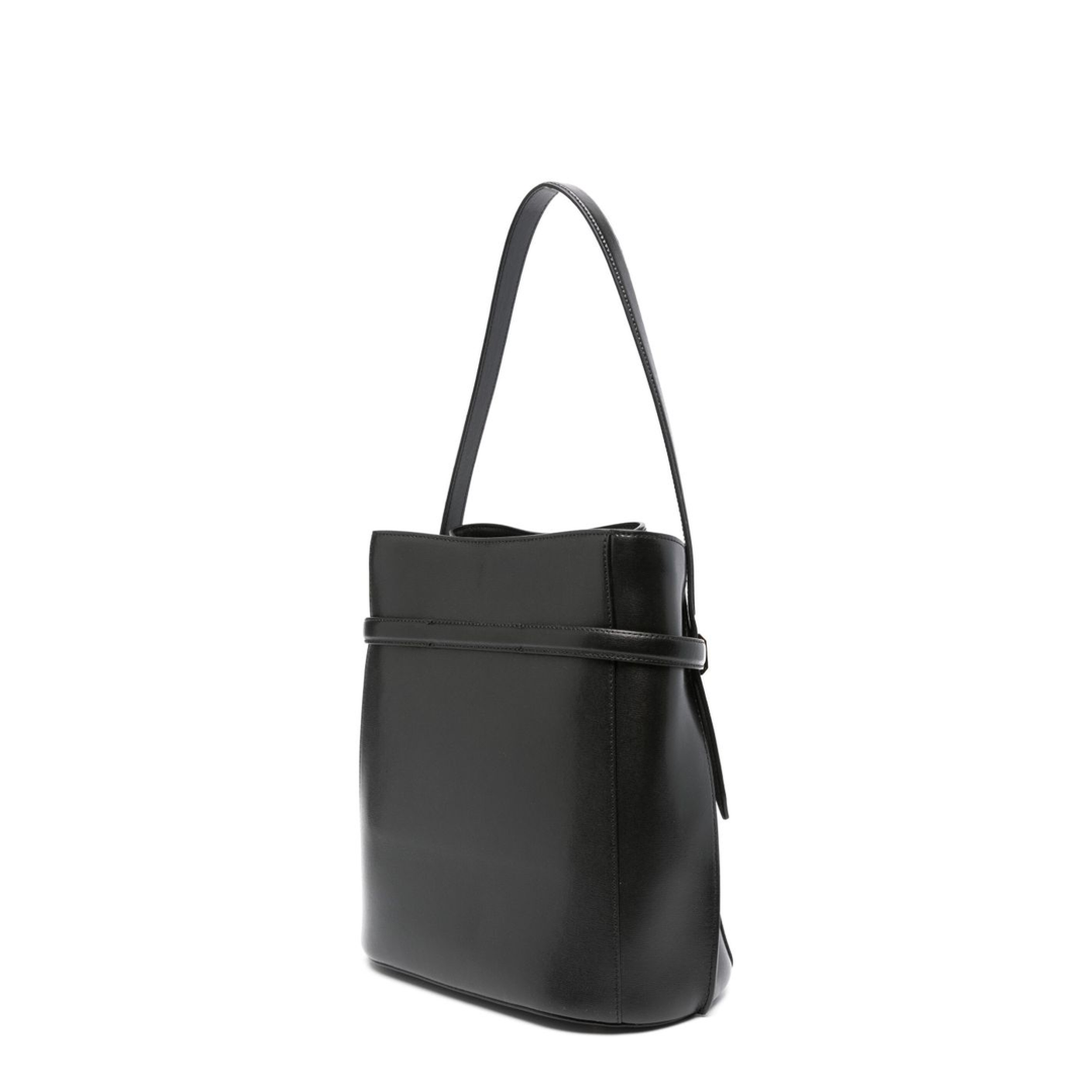 PRE UNI Calf Leather Bucket Bag - Black - Image 2