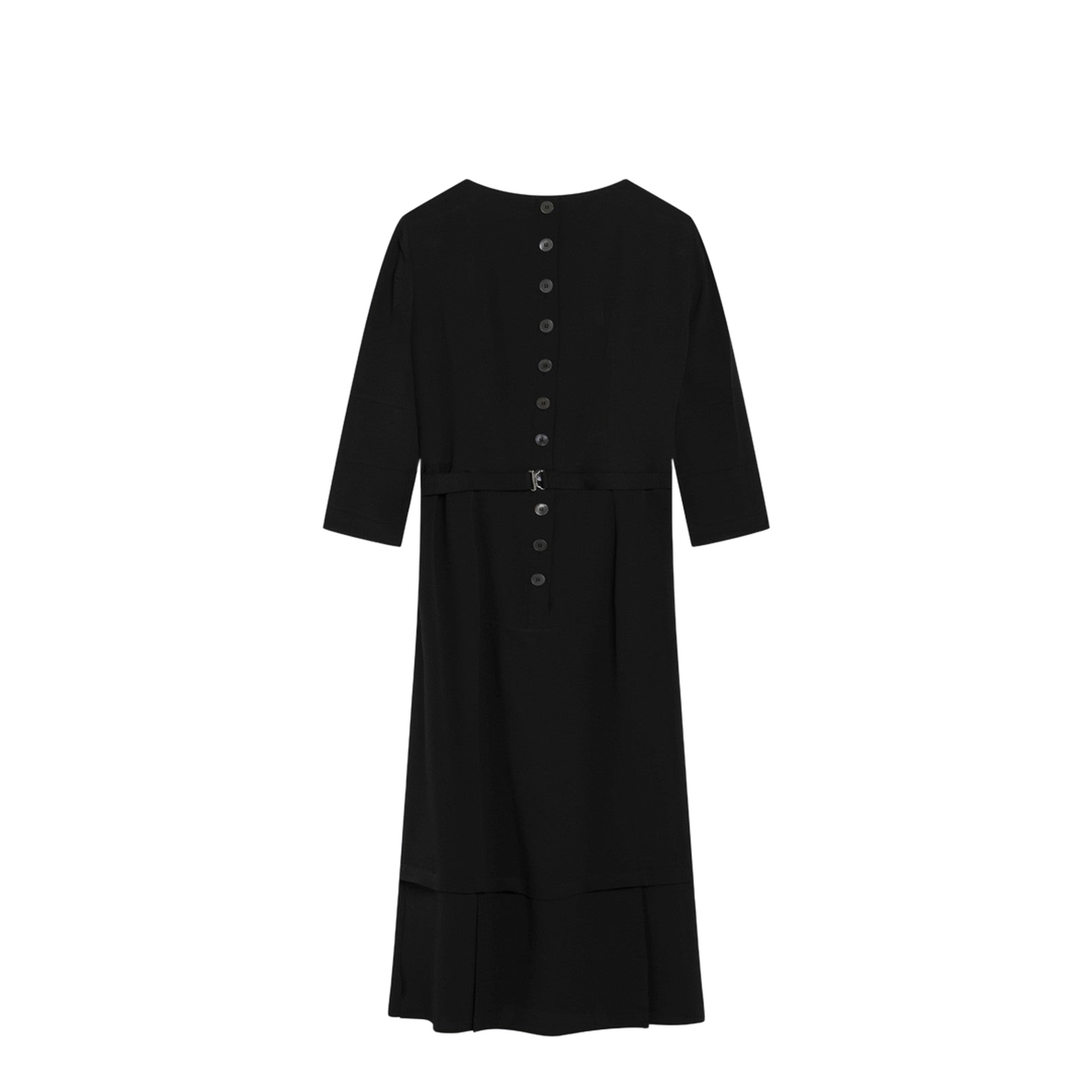 Black Silk-Blend Dress - Image 2