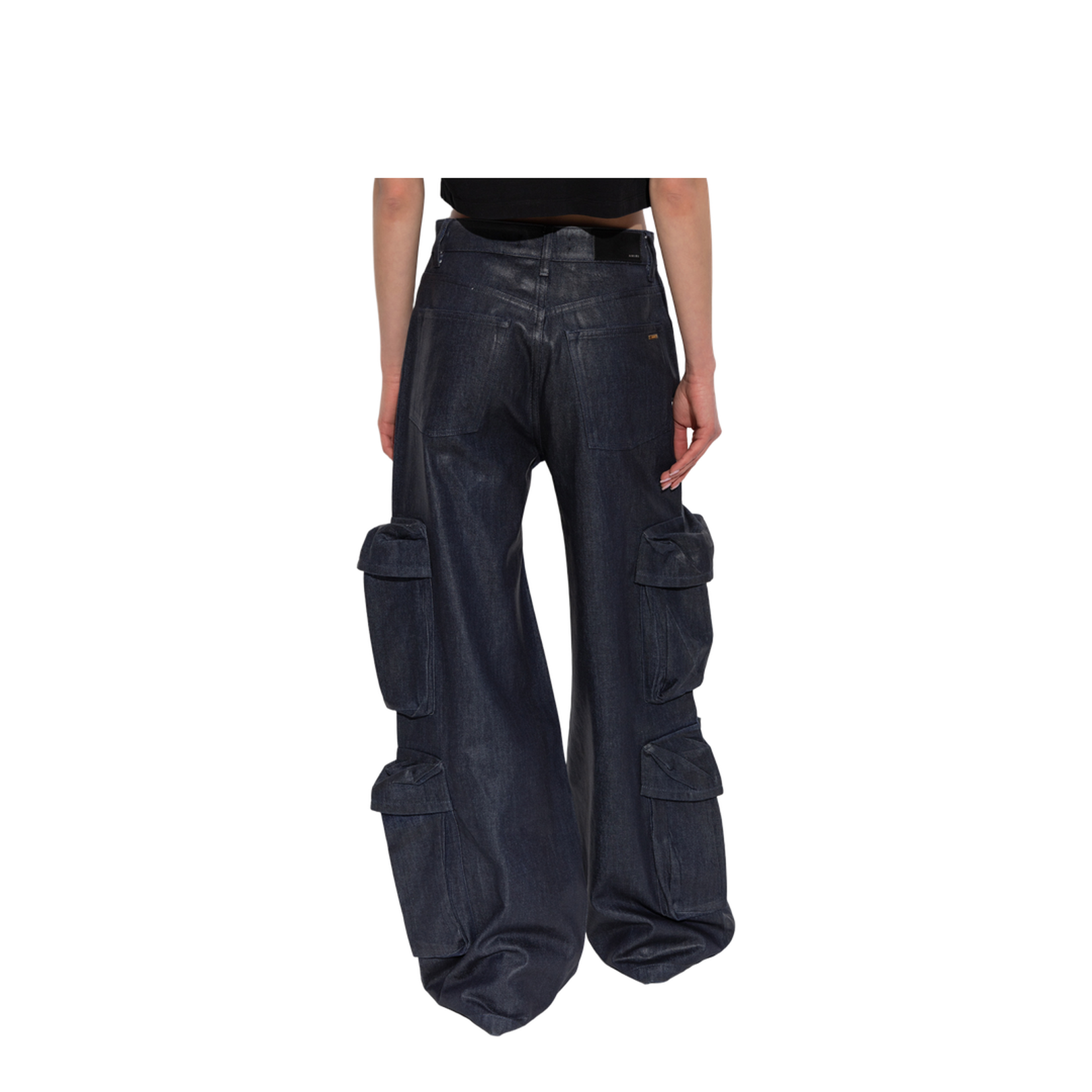 Navy Blue Jeans with Logo - Image 1