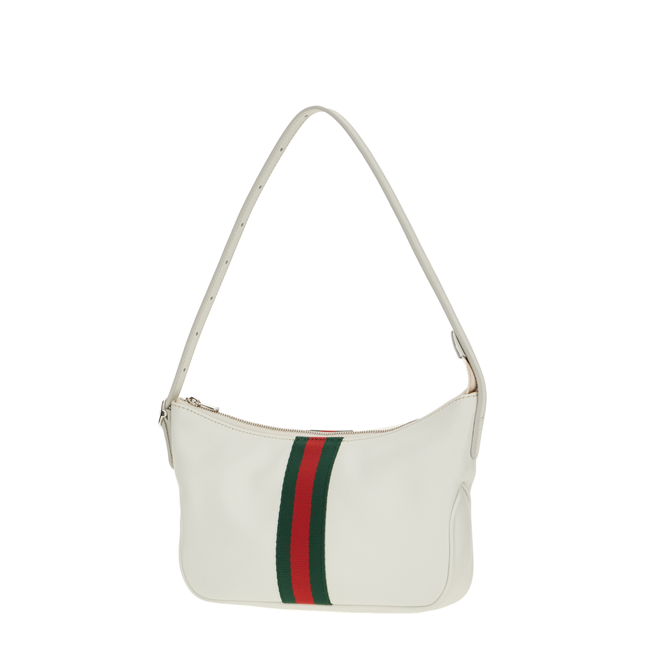 Lunetta Small Soft Leather Crossbody - White - Image 2