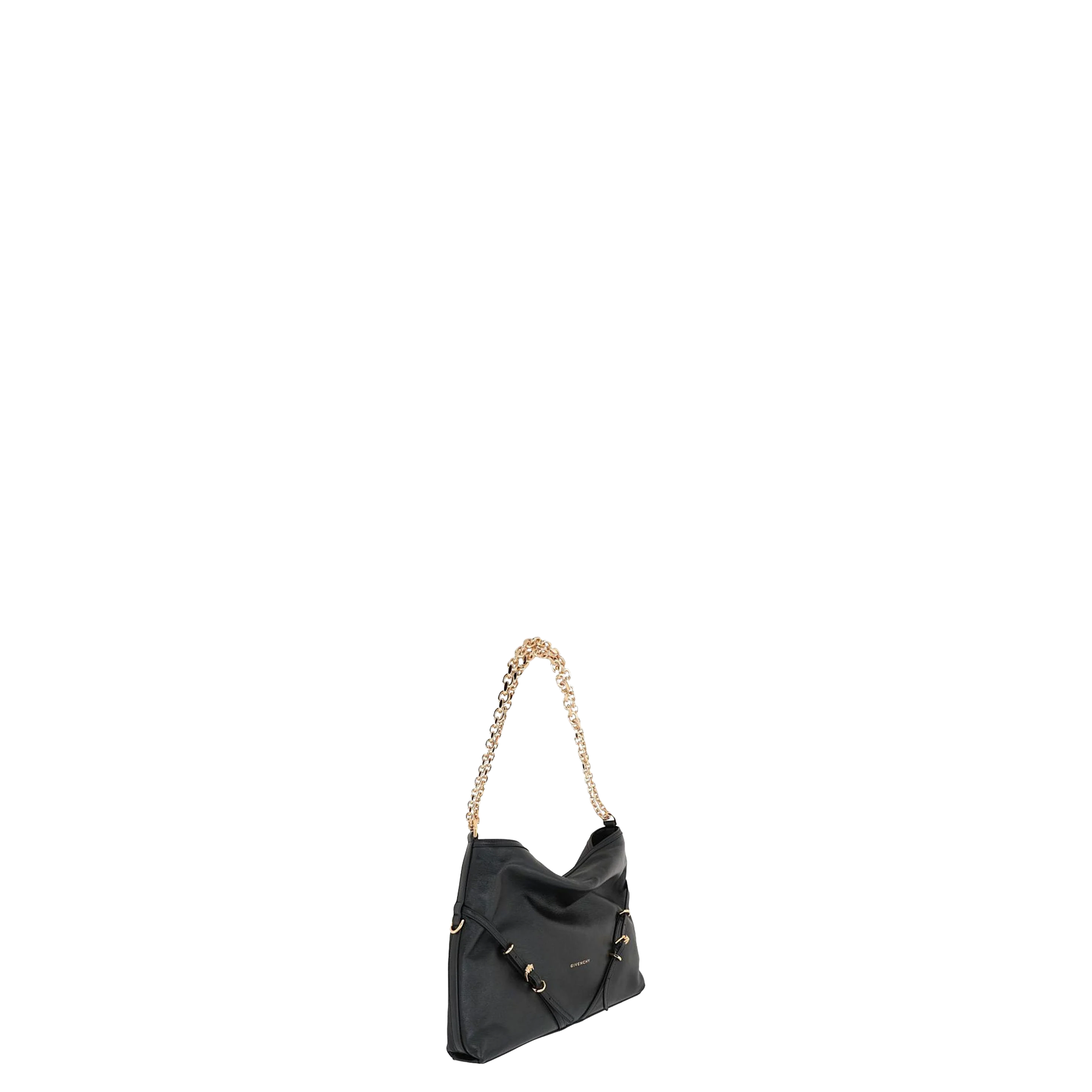 Voyou Chain Medium Grainy Leather Shoulder Bag - Image 3