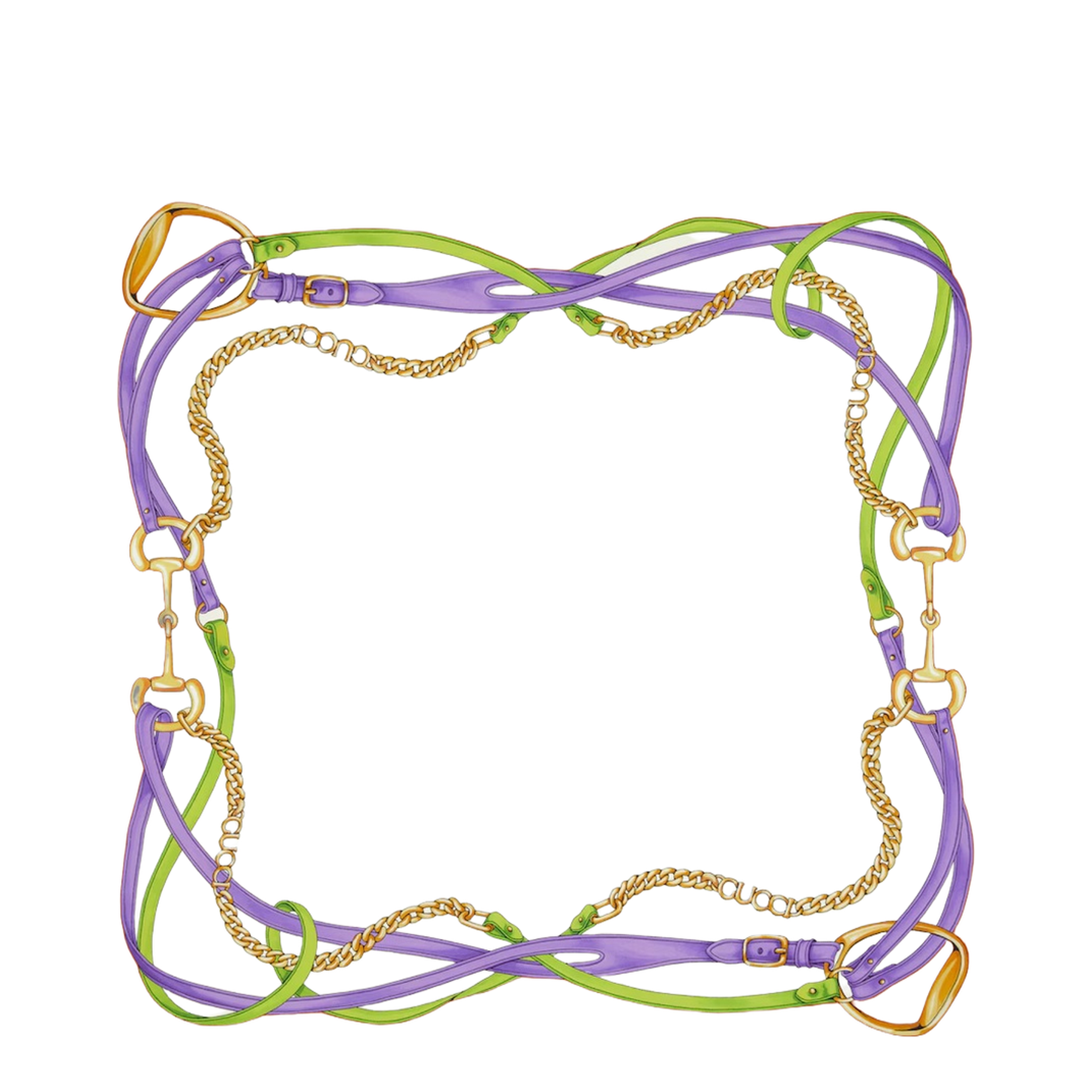Printed Silk Yoke - Image 1