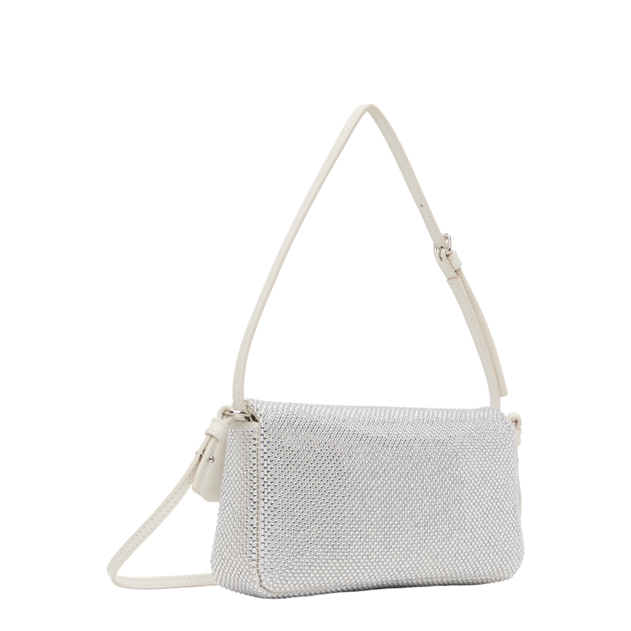 Jitney 0.7 Strass Calfskin Shoulder Bag - Flame - Image 3