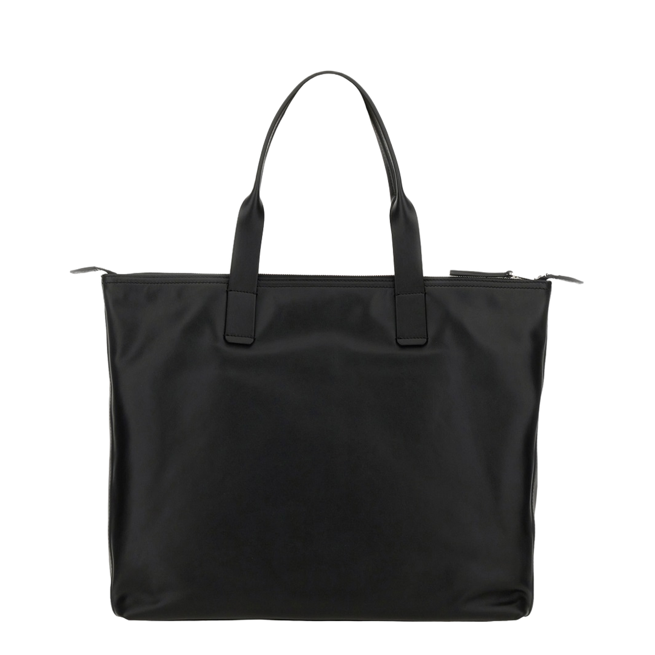 Adamo Medium Calfskin Shopping Bag - Black - Image 2