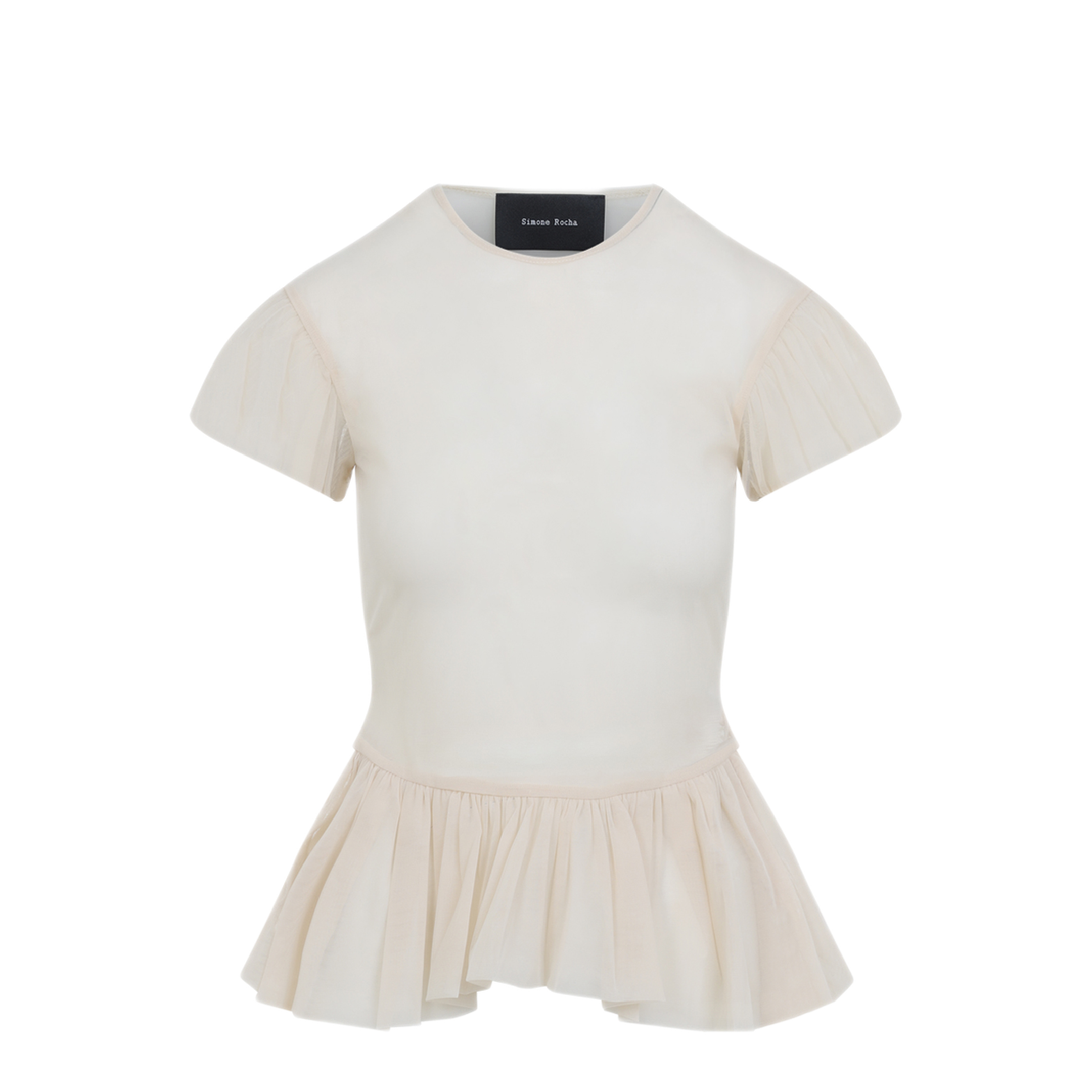 Sheer Ballet Peplum Top - Image 2