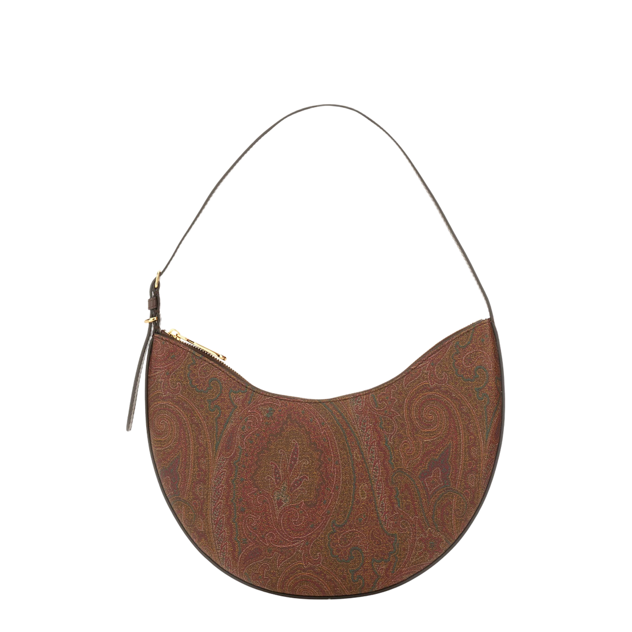Etro Essential Medium Paisley Jacquard Hobo Bag - Brown - Image 1