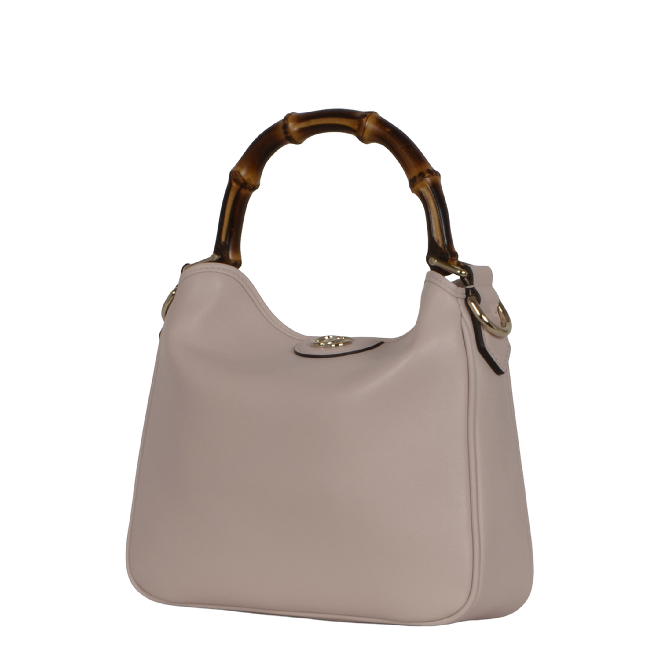 Diana Small Smooth Leather Tote - Light Pink - Image 3