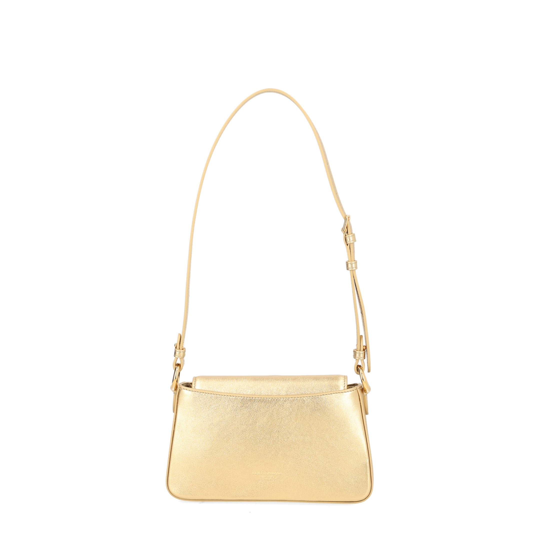 Laminated Calfskin Phone Bag - Gold - Image 3