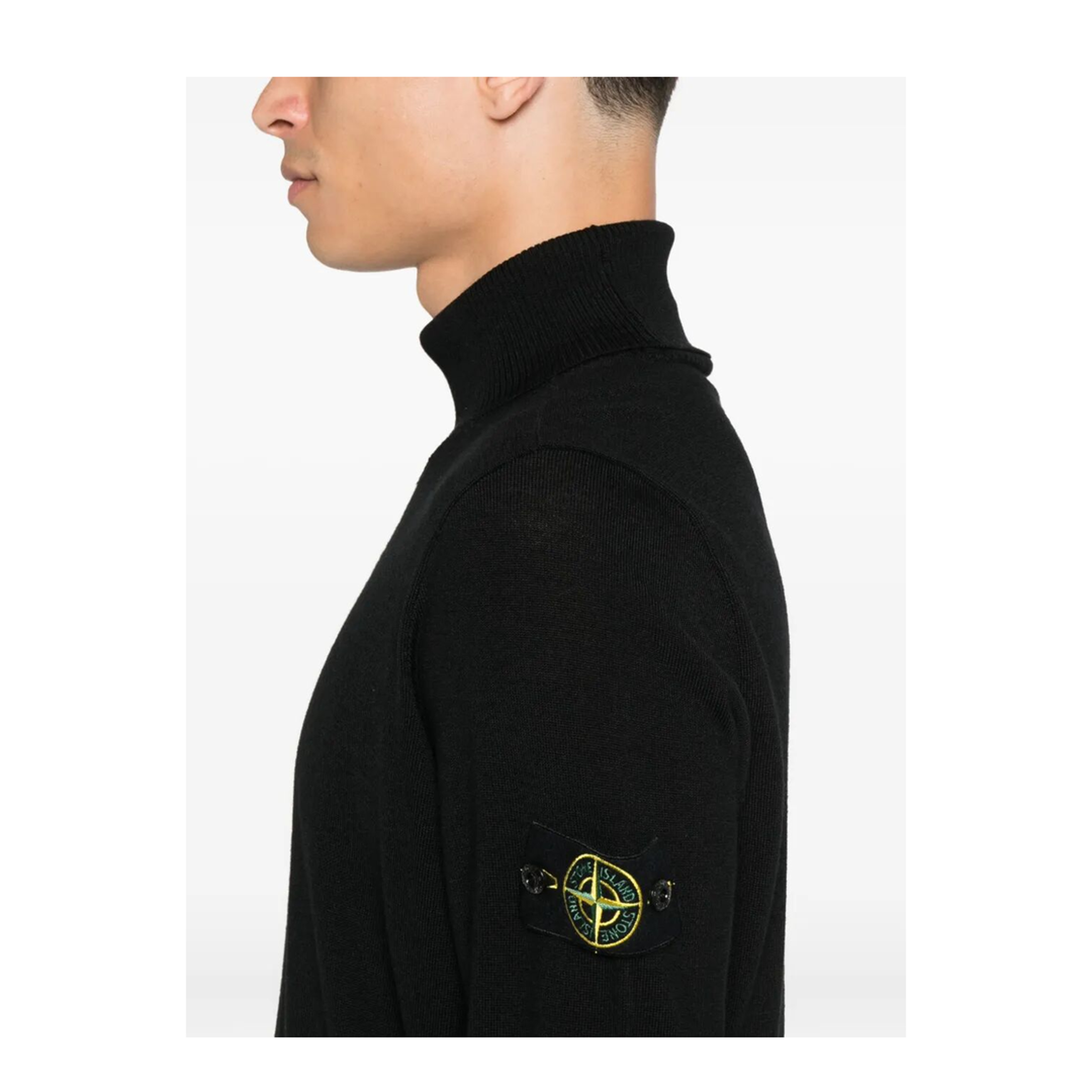 Ribbed Wool Turtleneck Sweater - Image 3