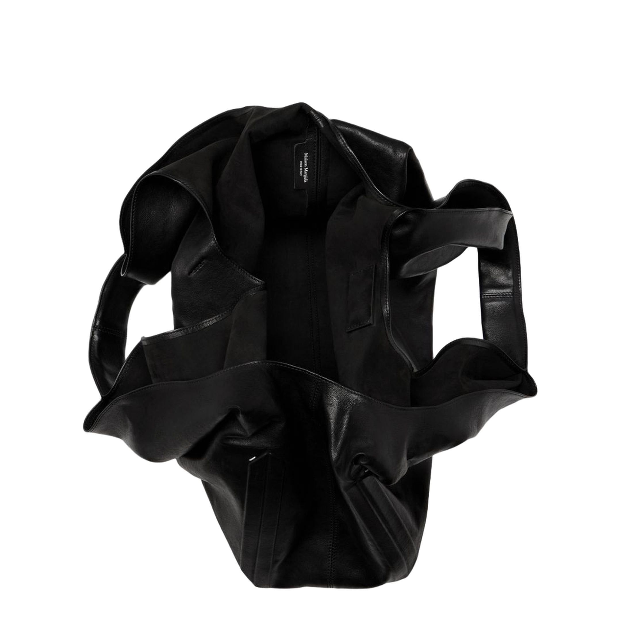 Box Bag XL Sheepskin Leather Shoulder Bag - Black - Image 5