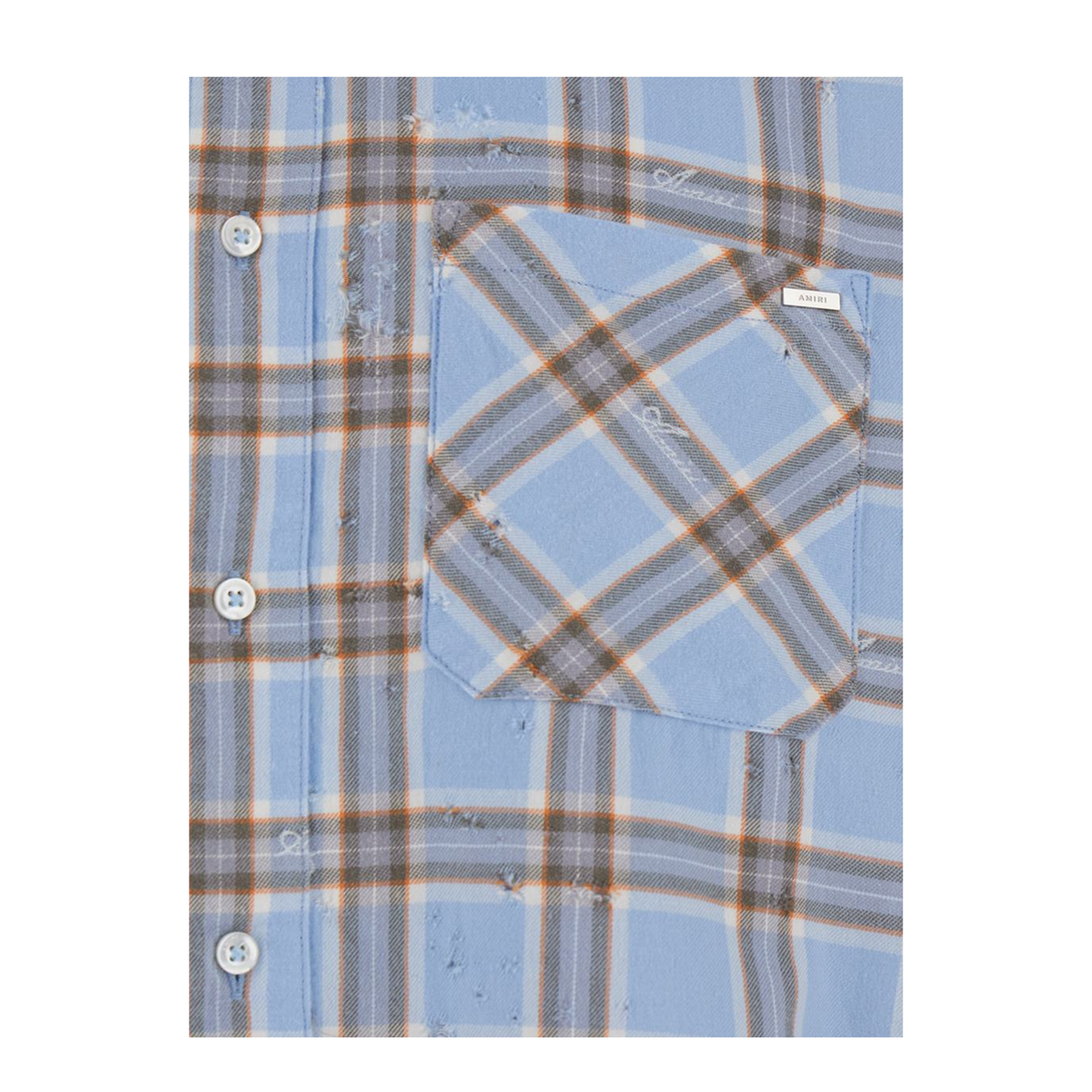 Checkered Print Cotton Shirt - Image 3