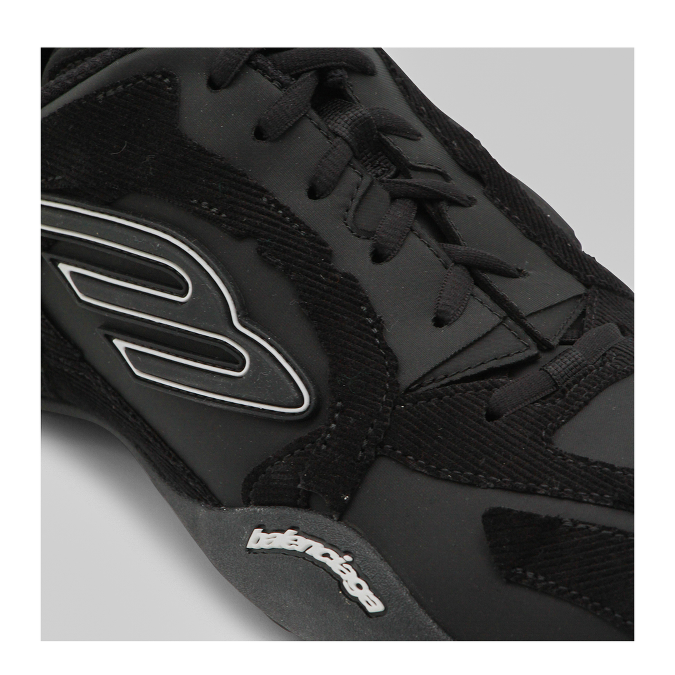 Black Nylon Monday Sneakers - Image 7