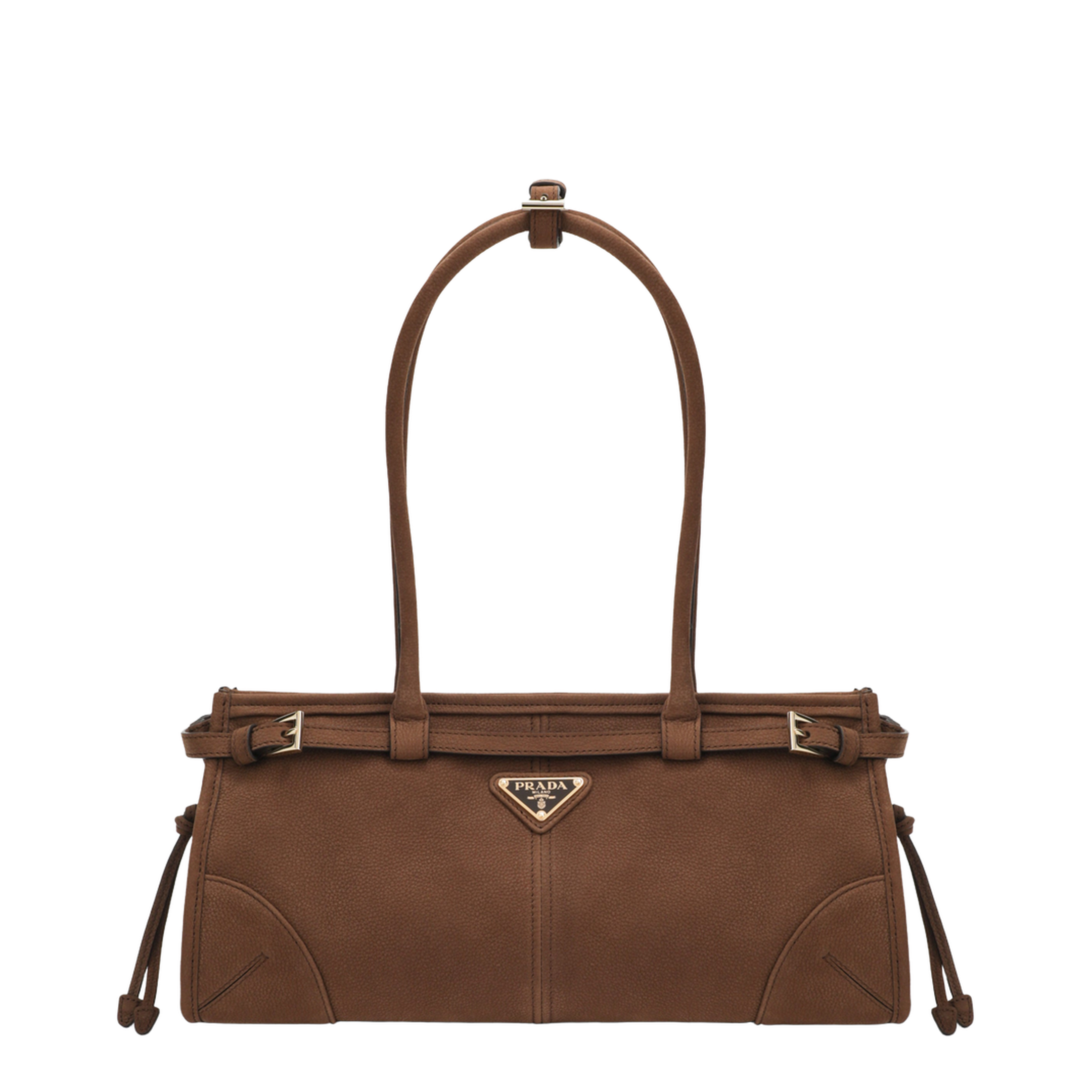 Bonnie Medium Nubuck Leather Handbags - Cocoa Brown - Image 1