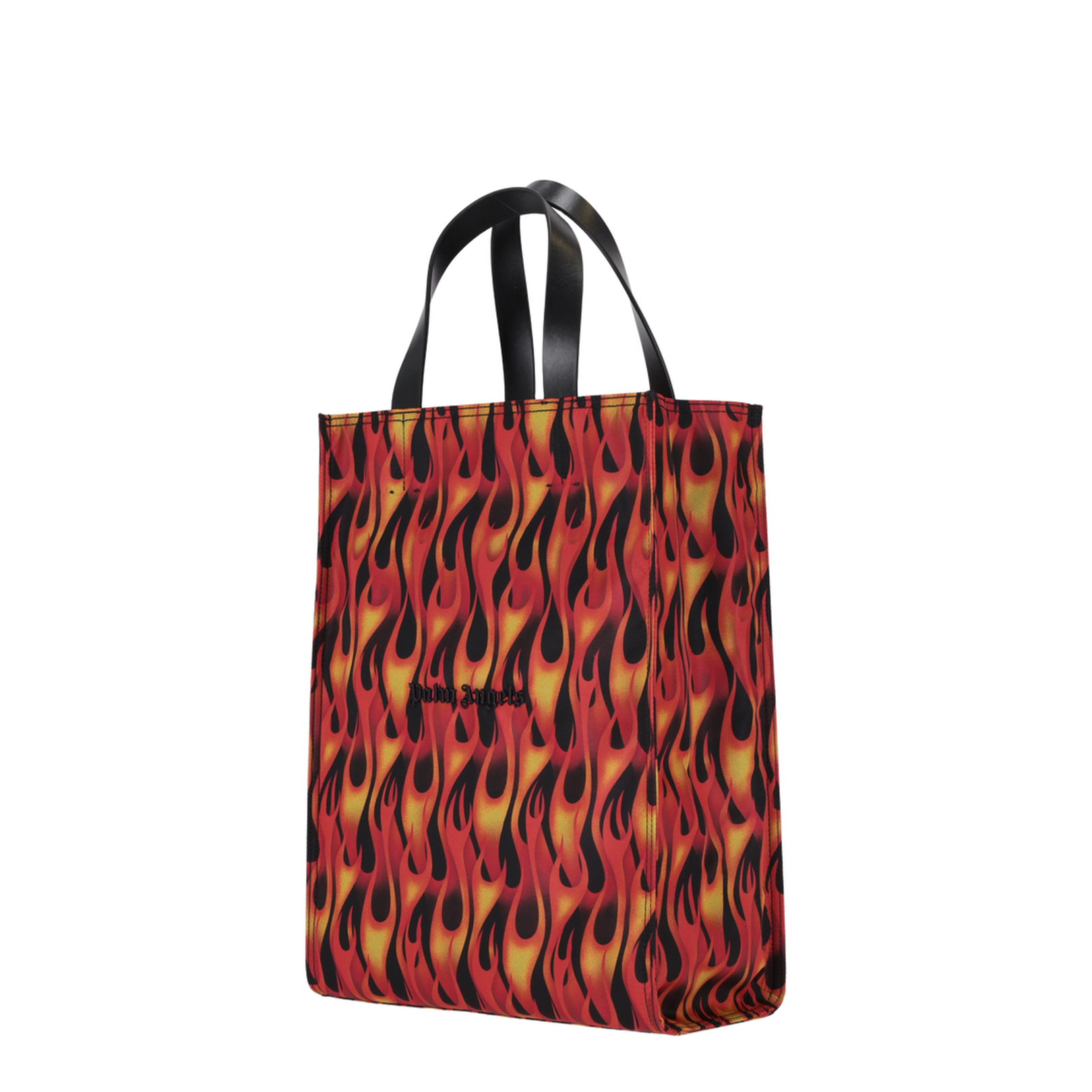 Classic Logo Flames Tote Bag Red-Yellow - Image 3
