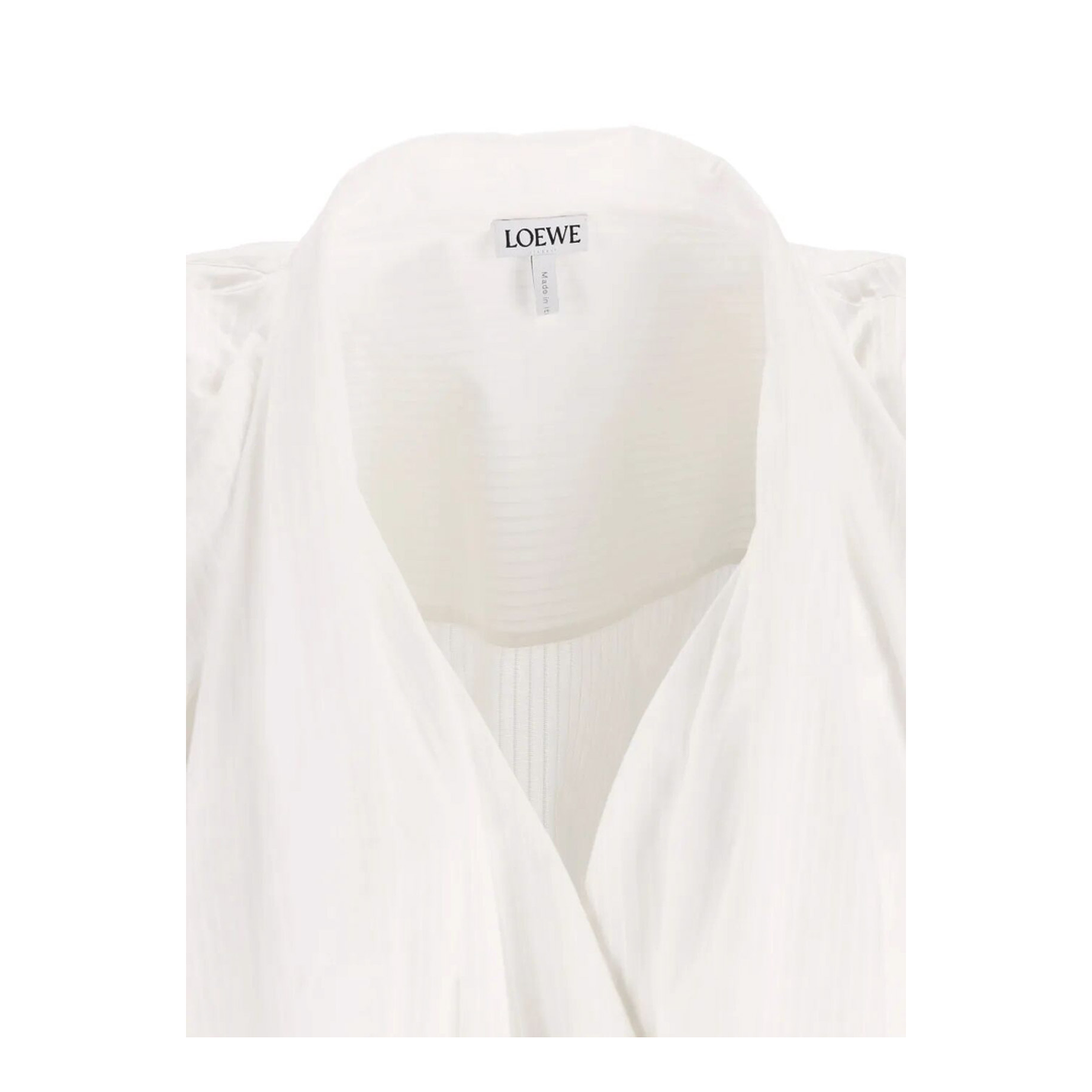 Draped Cotton Dress - Image 4