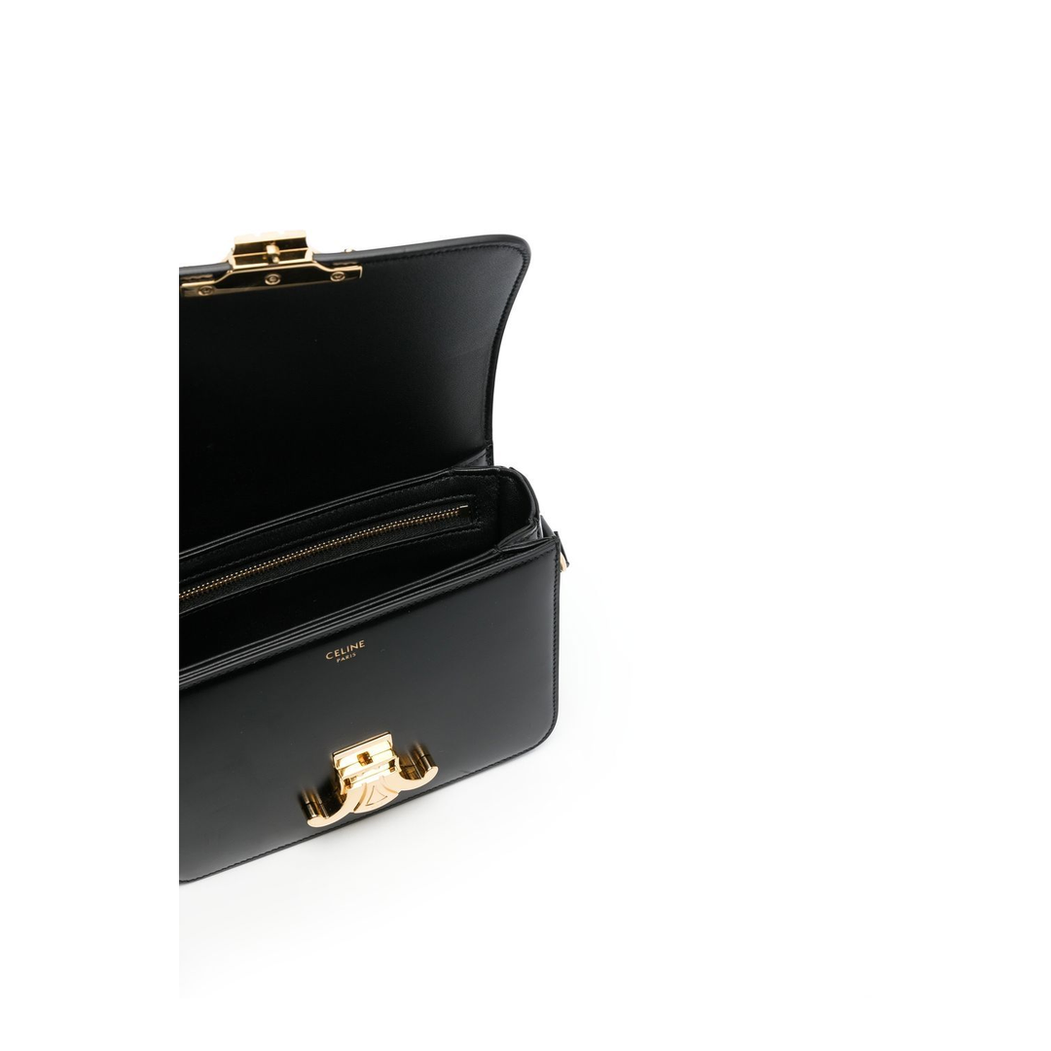 Triomphe Teen Calfskin Crossbody - Black - Image 2