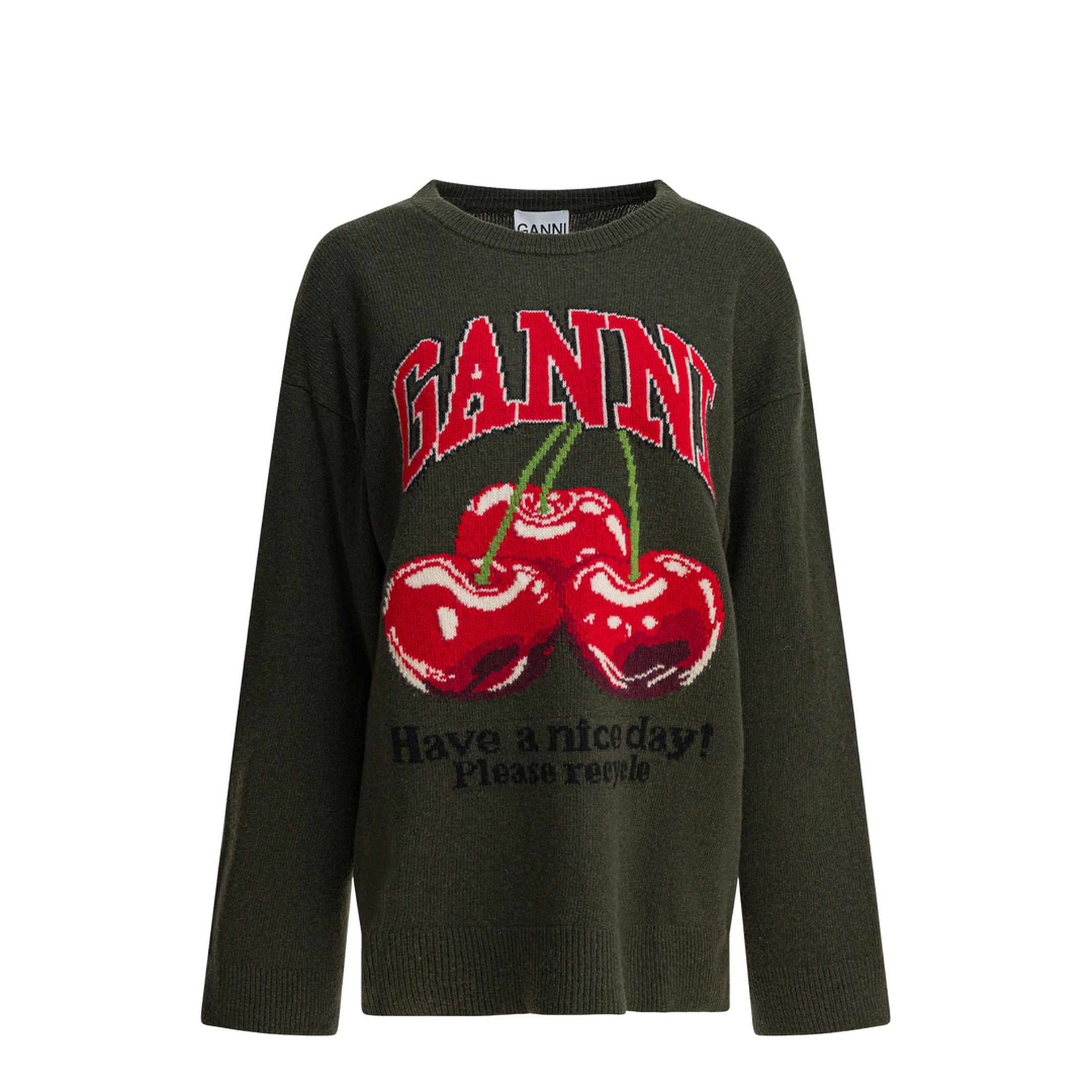 Wool-Blend Crew-Neck Sweater - Image 1