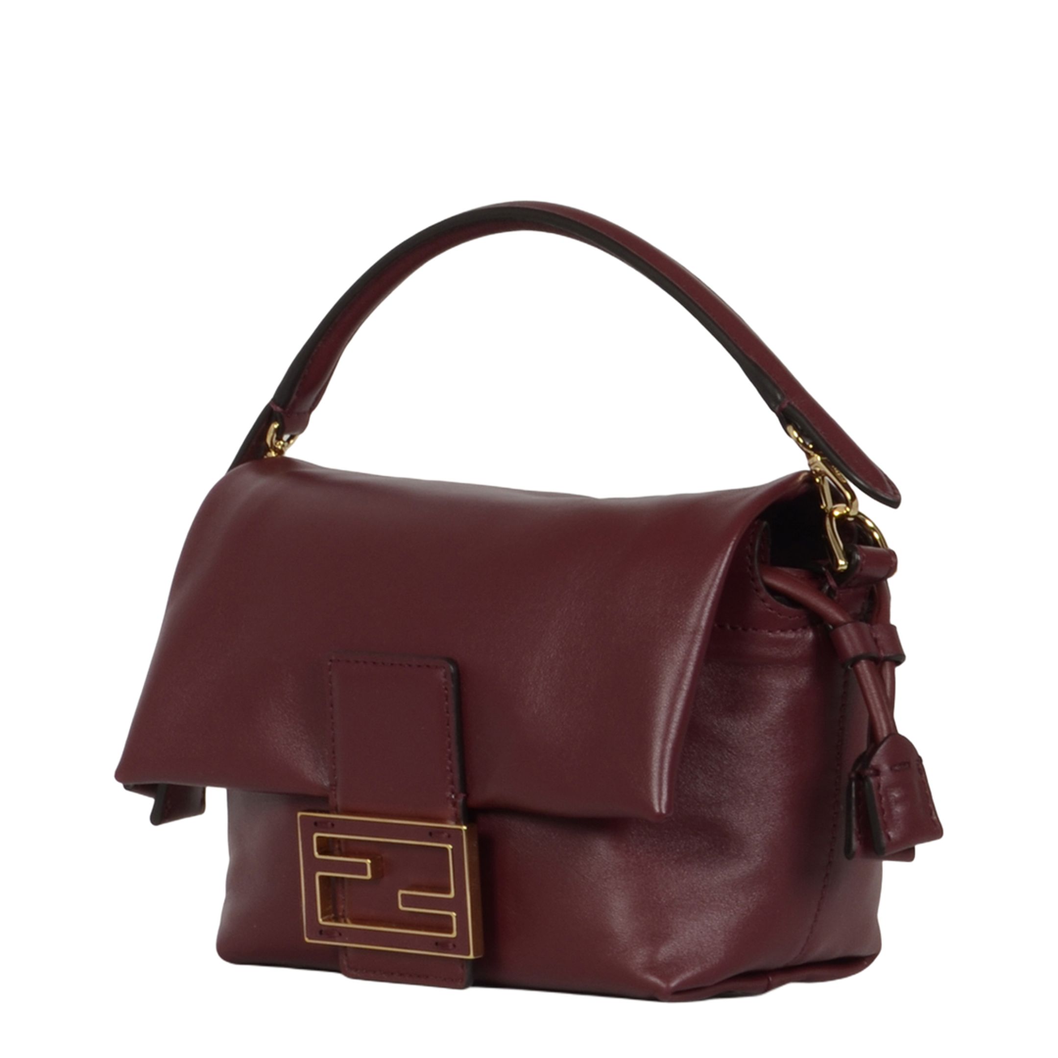 Mamma Baguette Small Nappa Leather Mini Bag - Burgundy - Image 2
