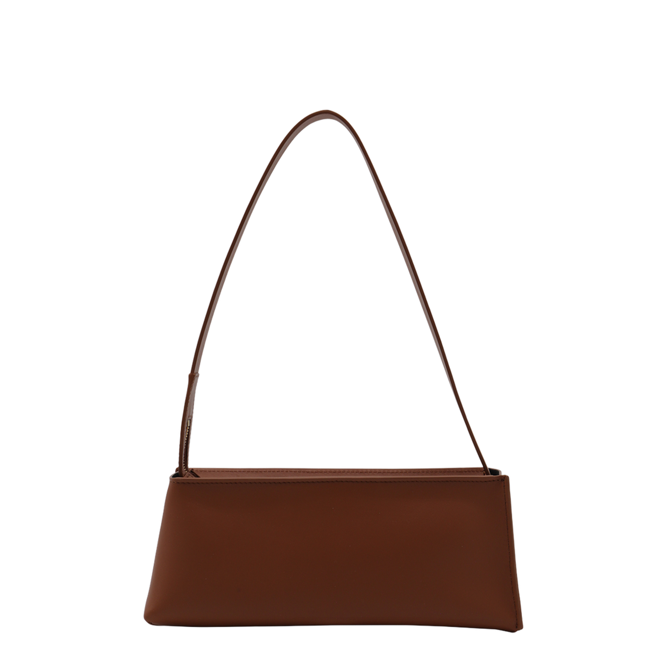 Museo Compact Baguette Bag Calfskin - Moca/Ivory - Image 6