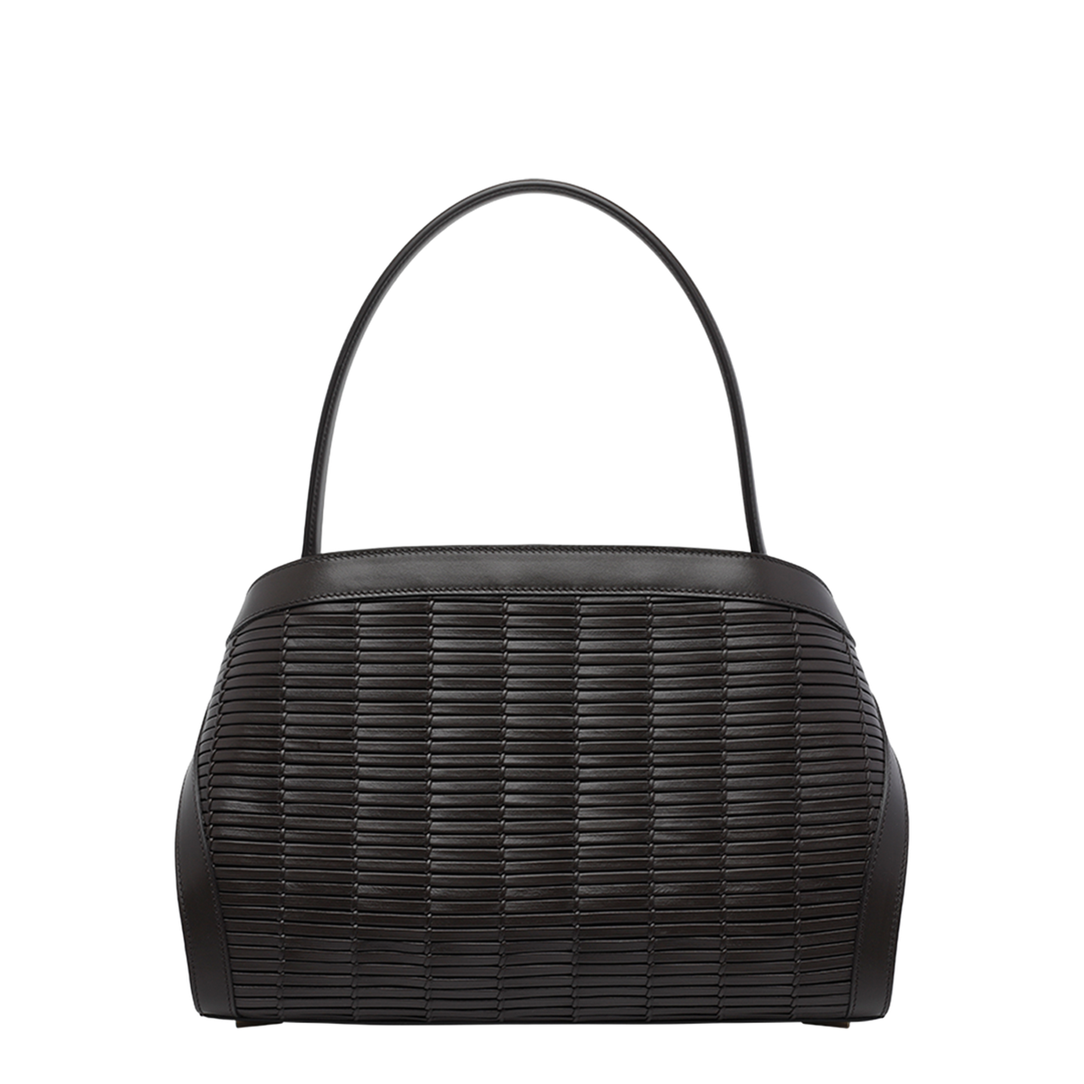 Hug Medium Calfskin Shoulder Bag - Testa di Moro - Image 3