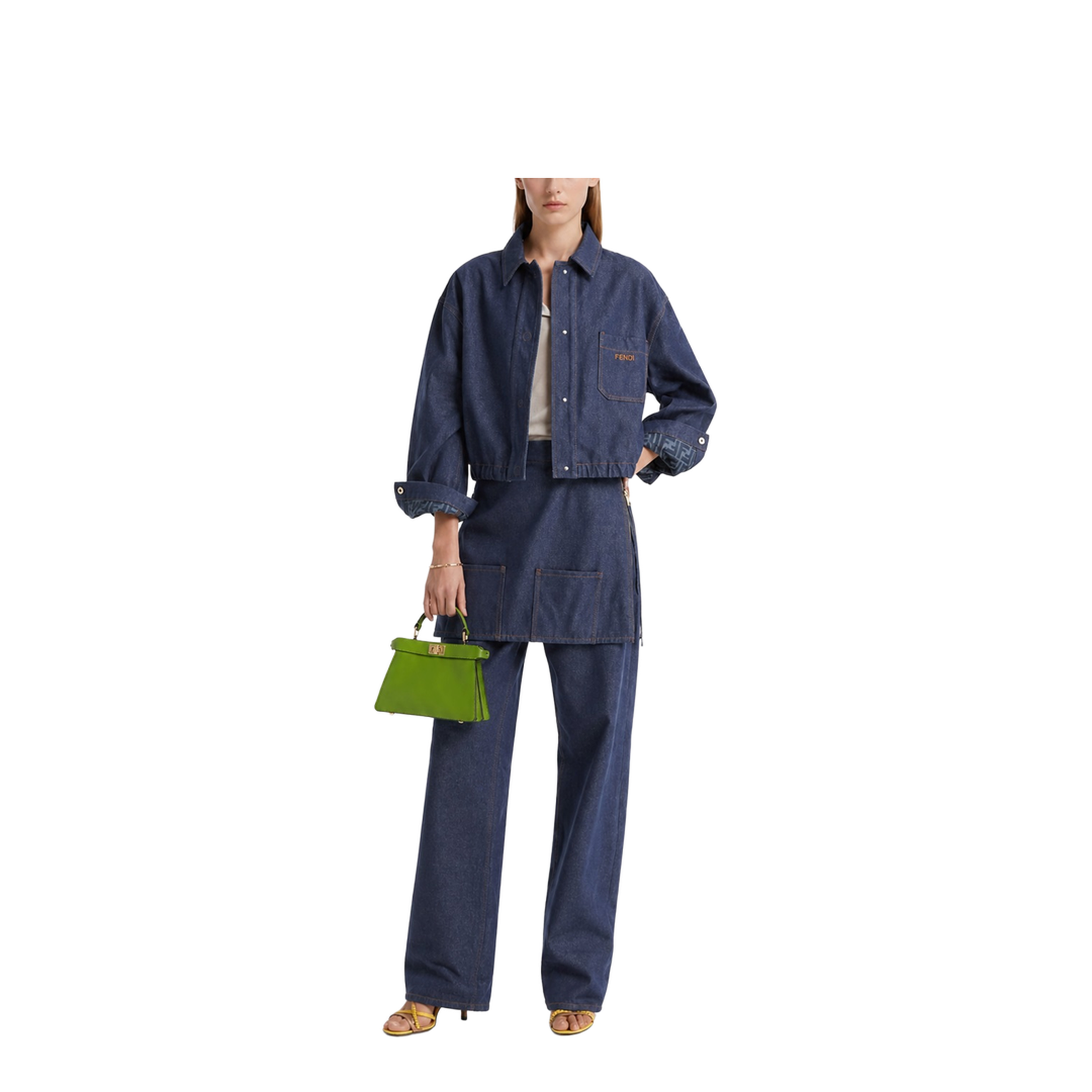 Cropped Denim Jacket - Image 2