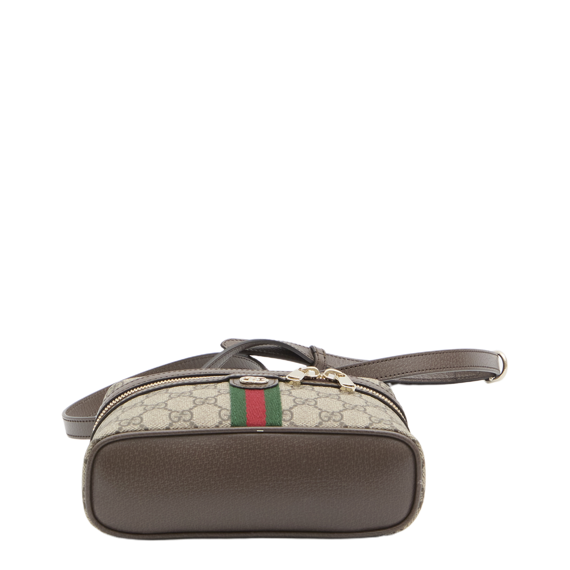 Ophidia Small GG Monogram Coated Fabric Vanity Bag - Beige and Brown - Image 3