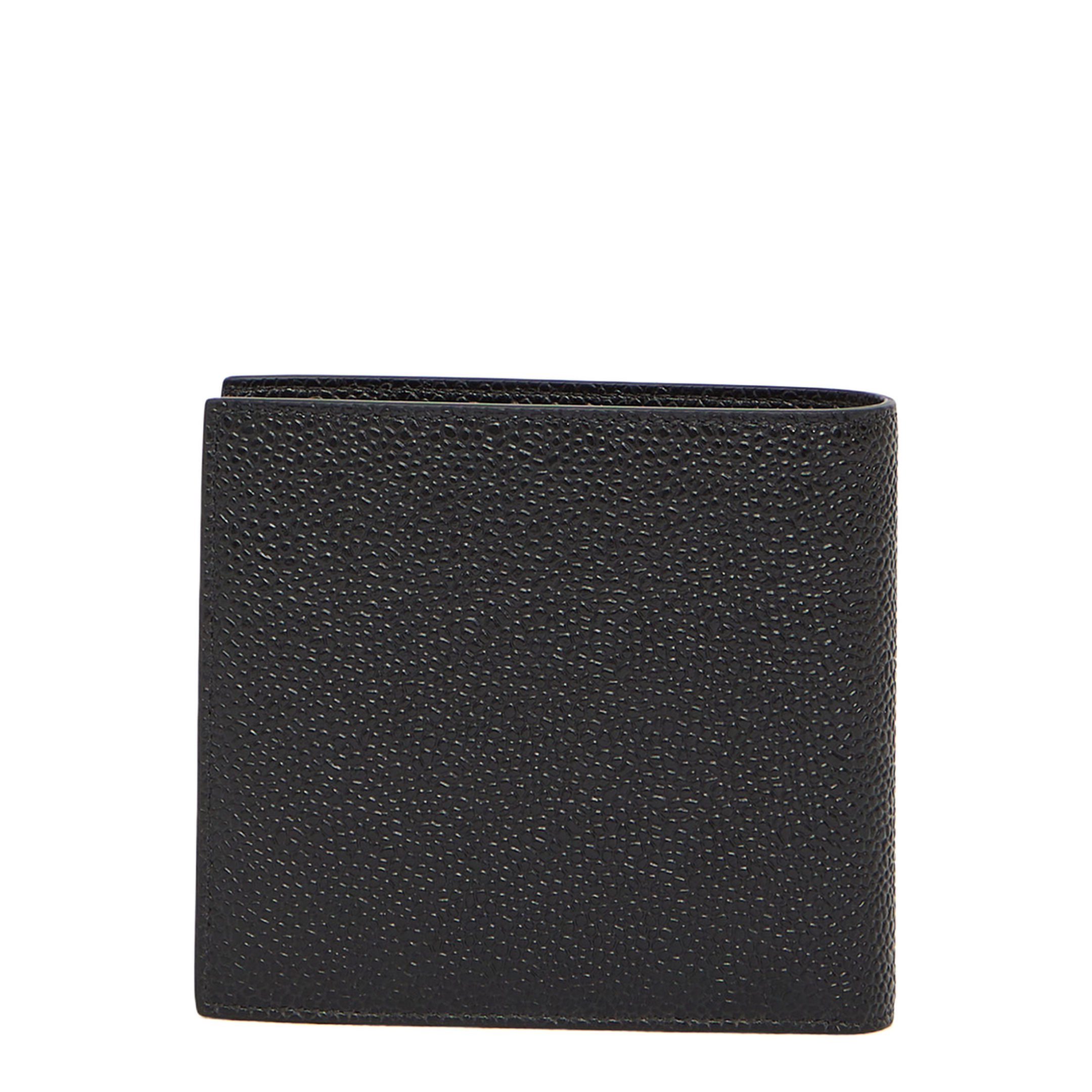 Pebble Grain Leather Bifold Wallet - Black - Image 2