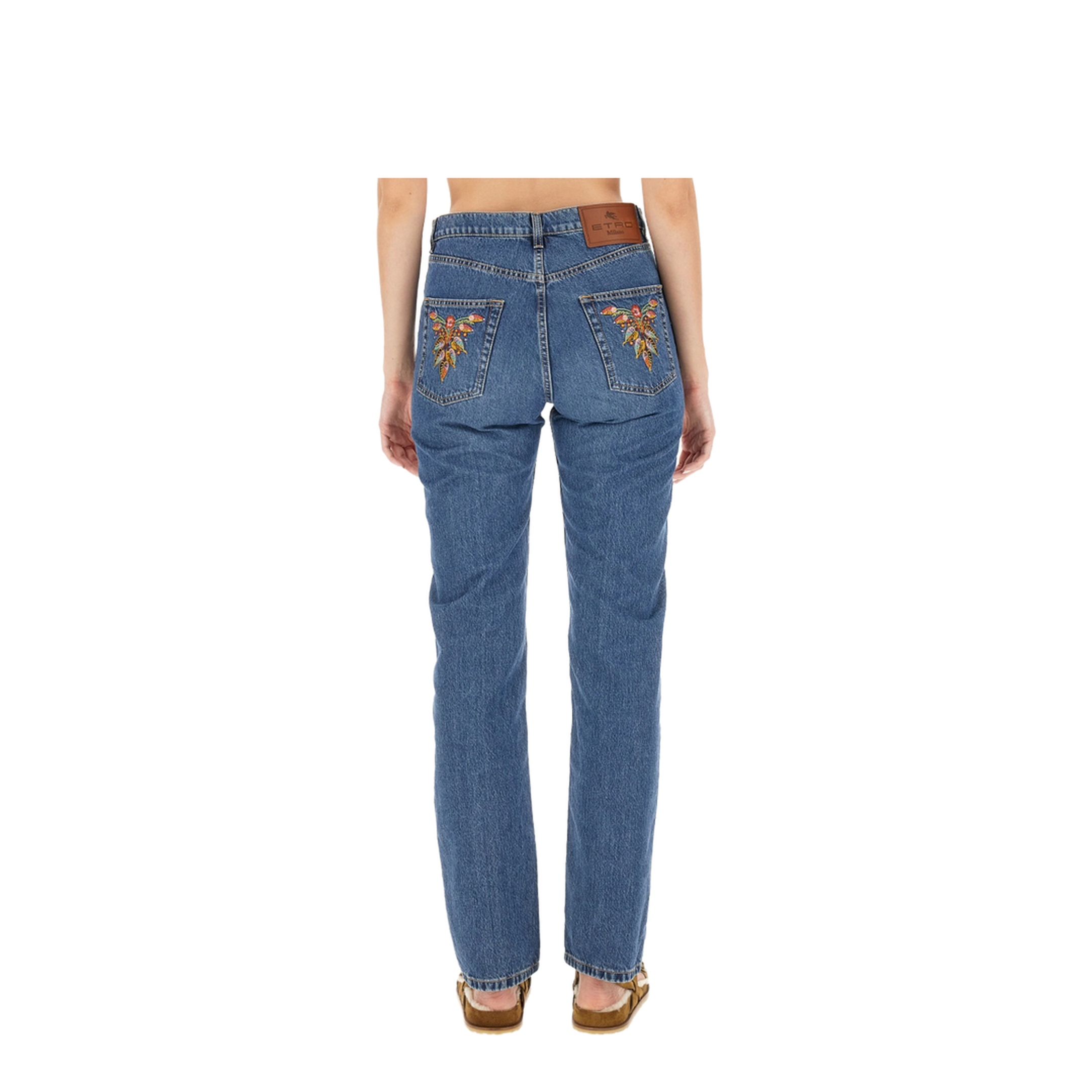 JEANS WITH LOGO EMBROIDERY - Image 3