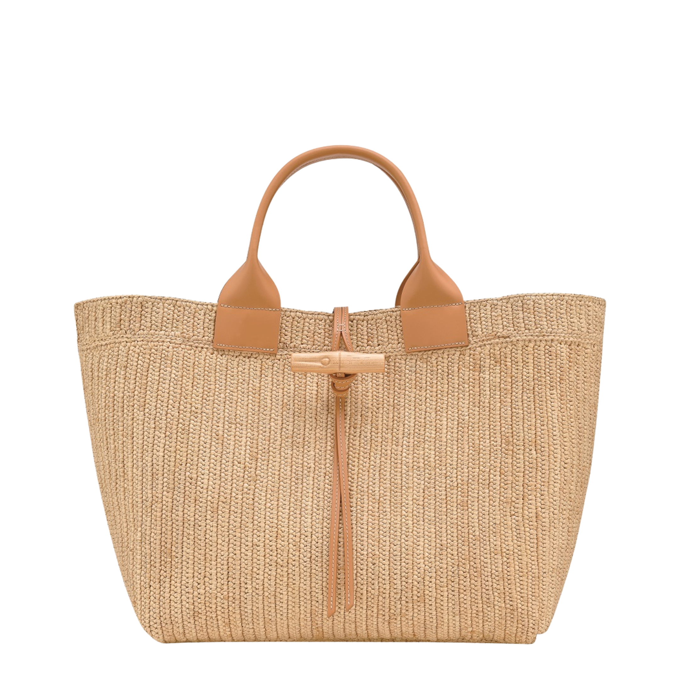 Le Roseau L Raffia Tote Bag - Vegetal - Image 1
