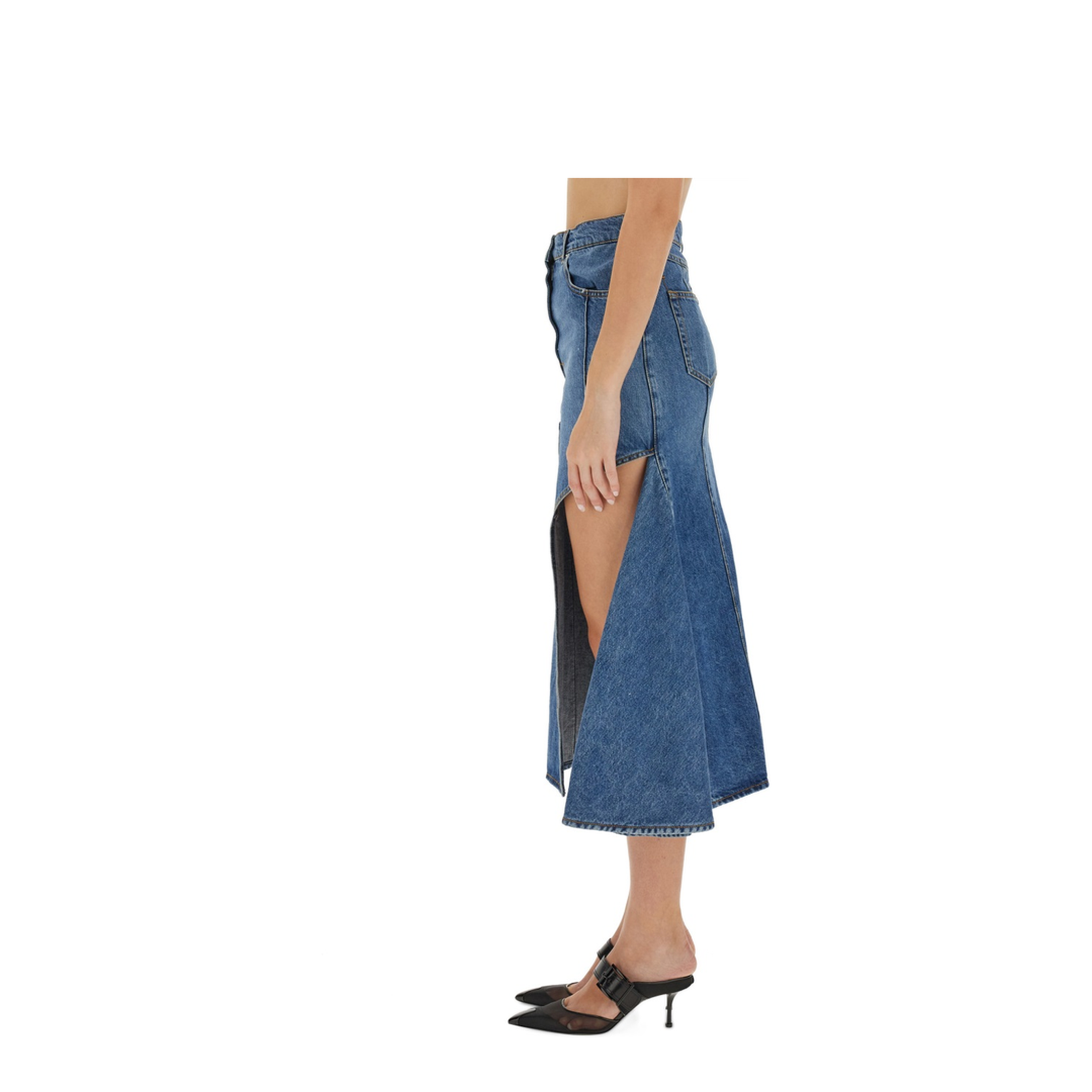 Pencil Skirt with Cut-Out - Image 4