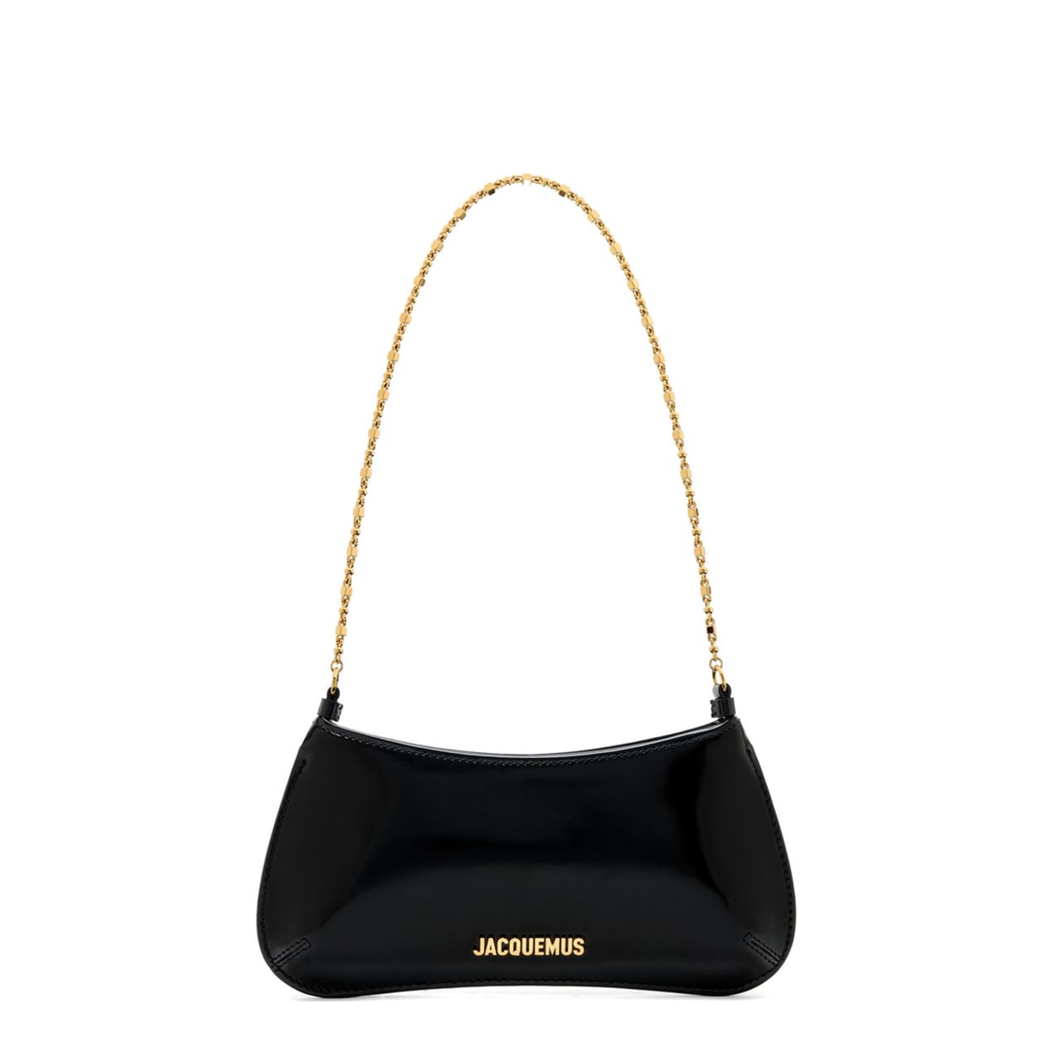 Le Petit Bisou Chaîne Calf Leather Shoulder Bag - Black - Image 1