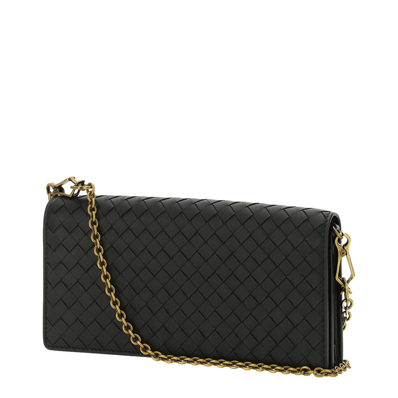 Intrecciato Shoulder Bag Black - Image 2