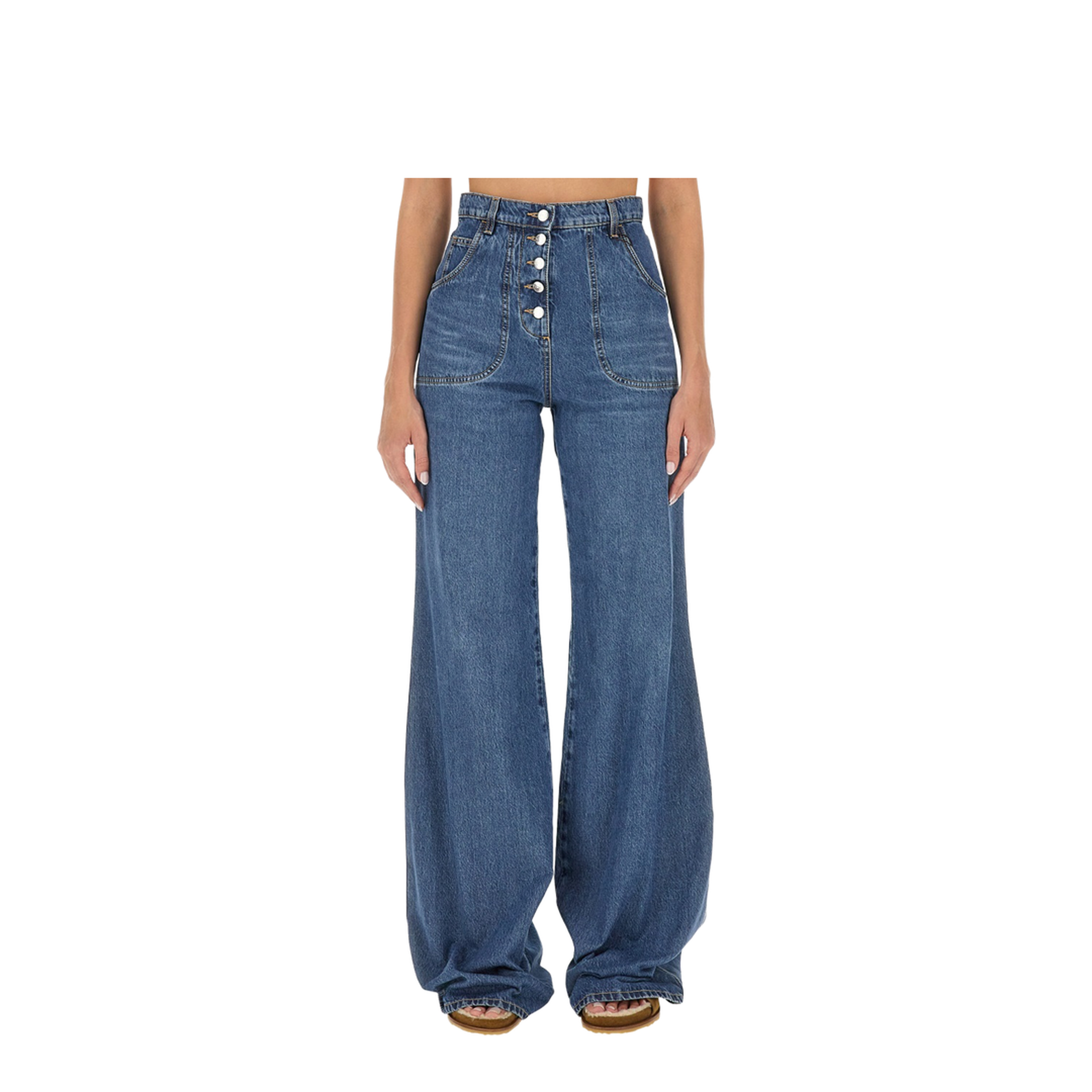 Bootcut Jeans - Light Wash - Image 1