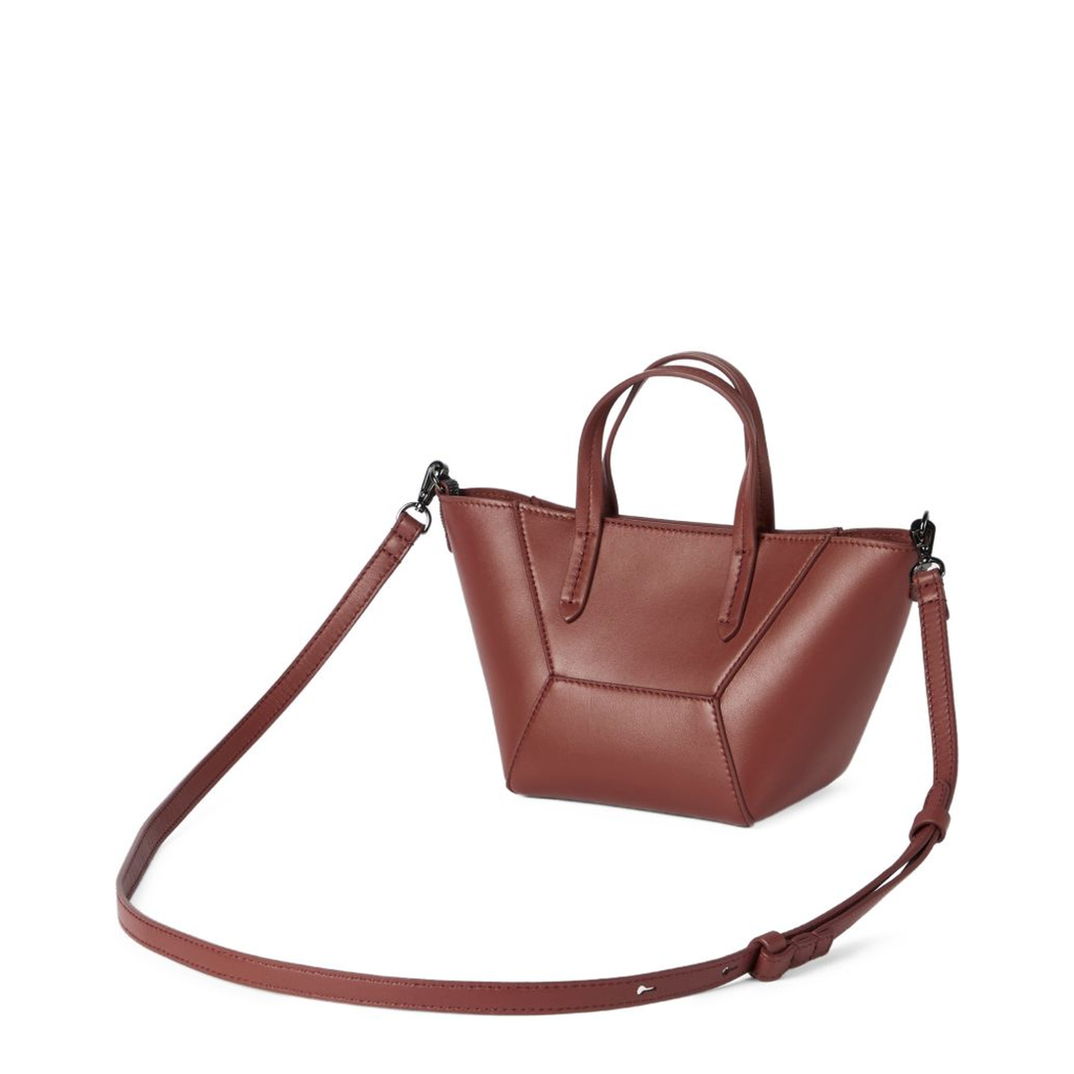 Women's Handbag Silk Nylon Brown - Image 4