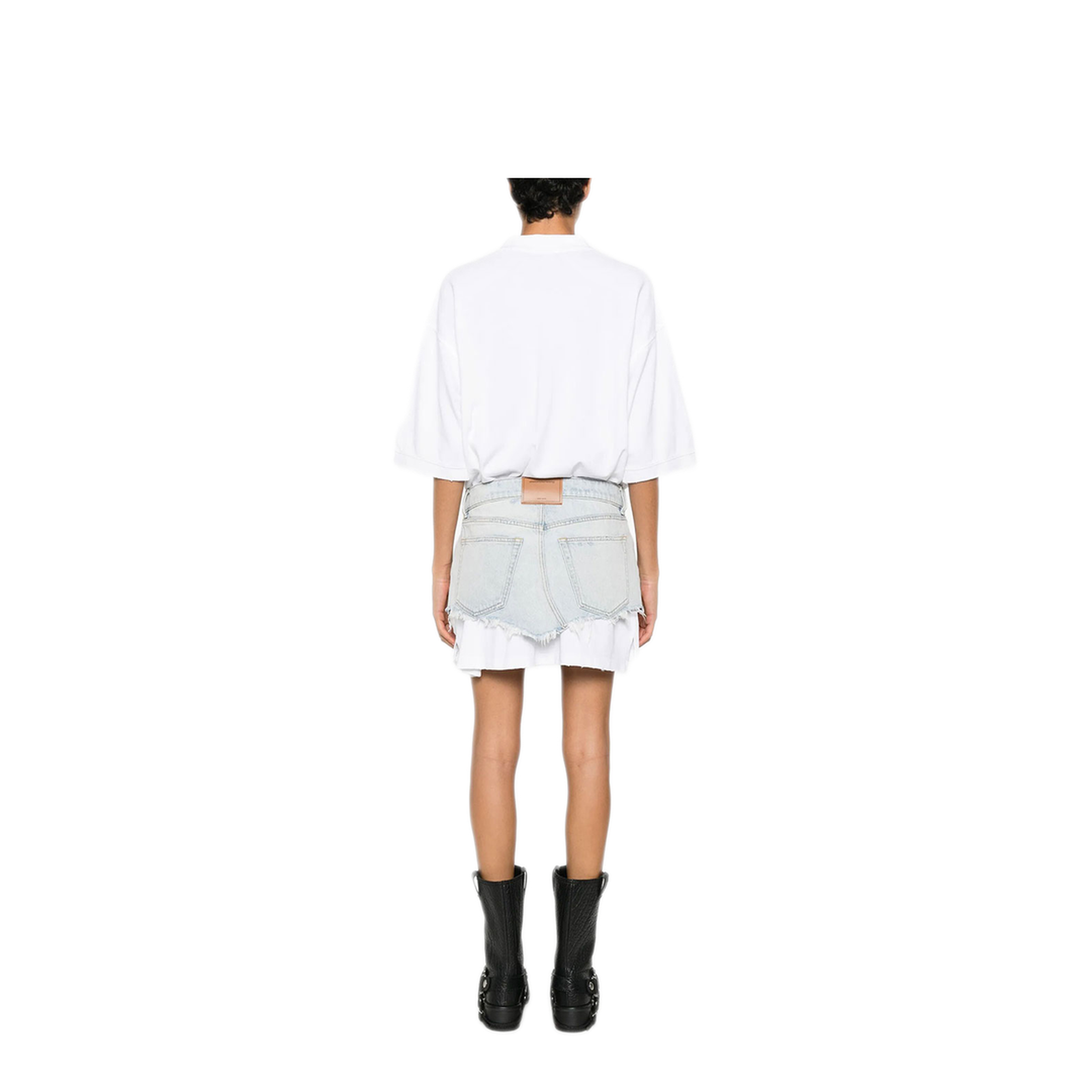 Pre-Styled Denim Polo Dress - Image 3