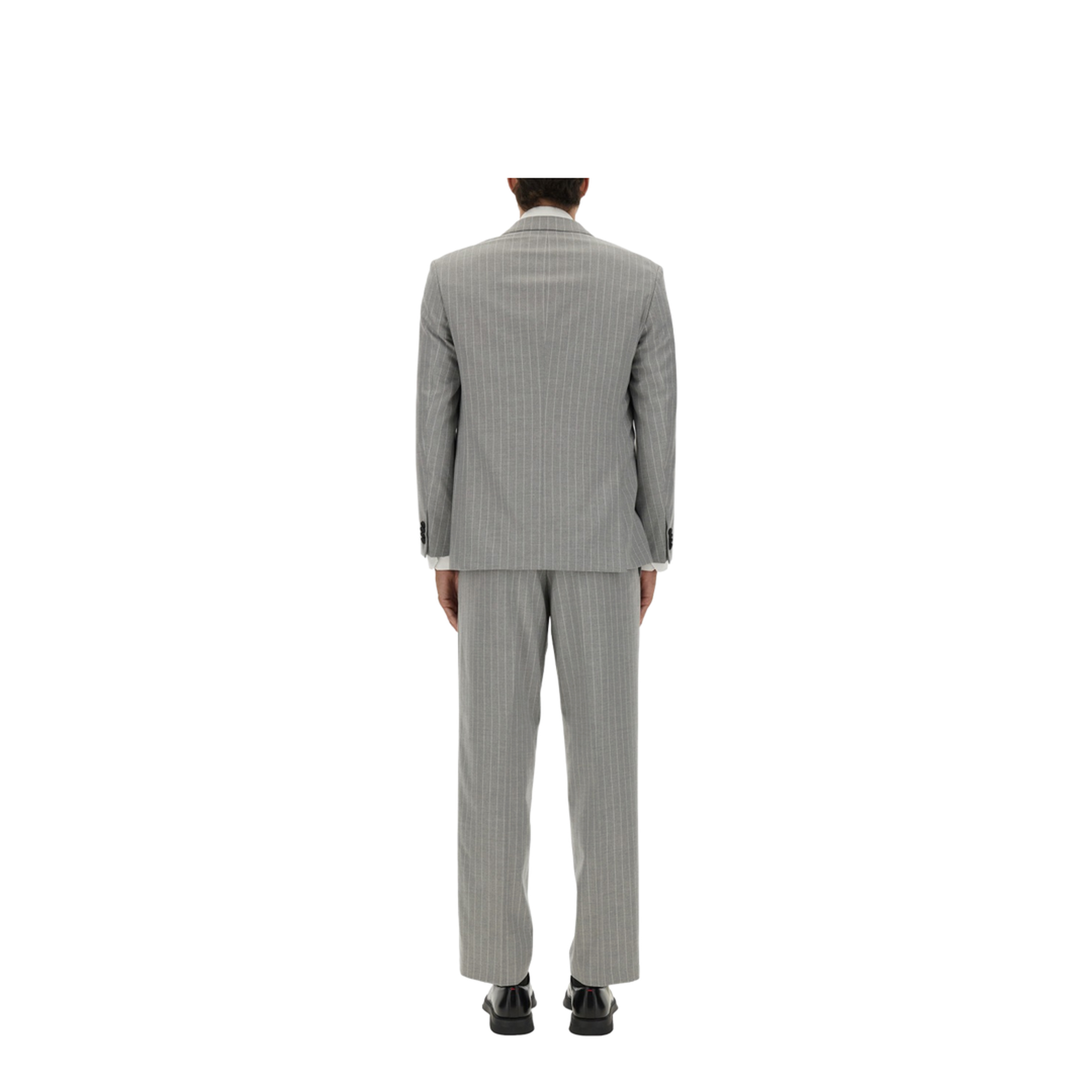 Slim Fit Suit with Striped Pattern - Image 3