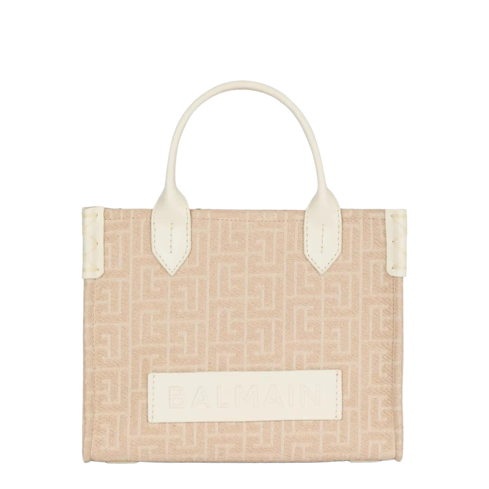 B-Army Small Monogrammed Canvas and Leather Tote Bag - Image 1