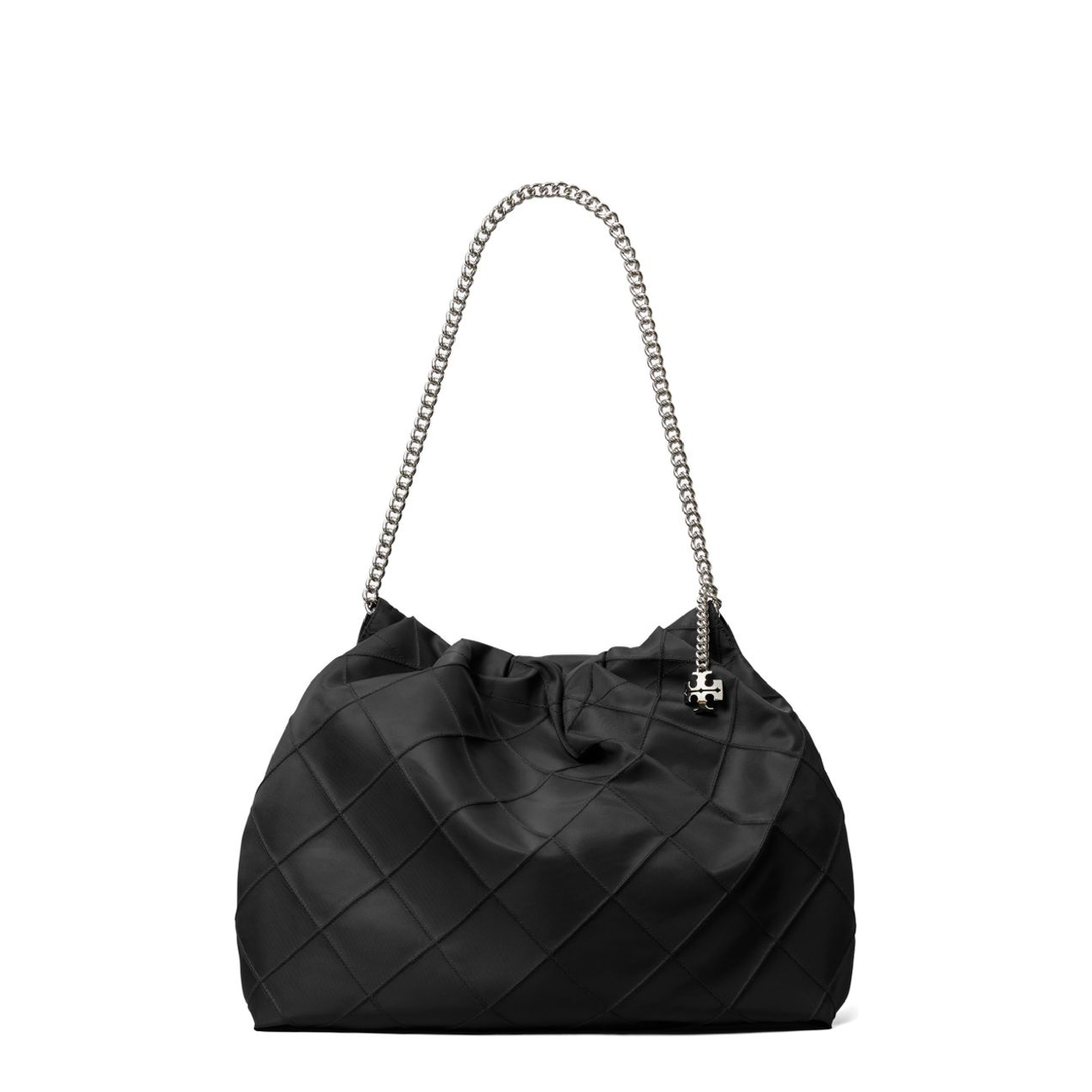 Fleming Nylon Hobo Bag - Black - Image 1